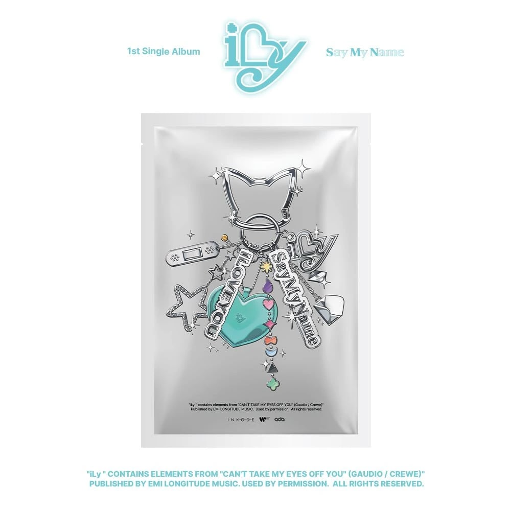 SAY MY NAME - 1st Single Album [iLy] KEY RING Ver.
