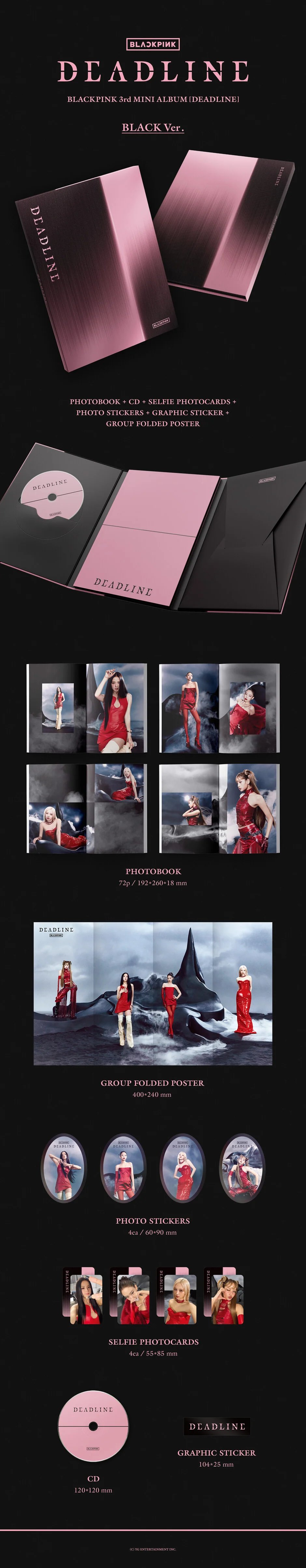BLACKPINK - 3rd Mini Album [DEADLINE] BLACK Ver. — 2