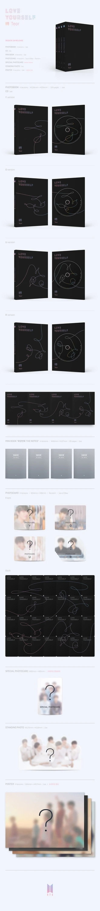BTS - LOVE YOURSELF 轉 ‘TEAR’ [3RD ALBUM] — 2