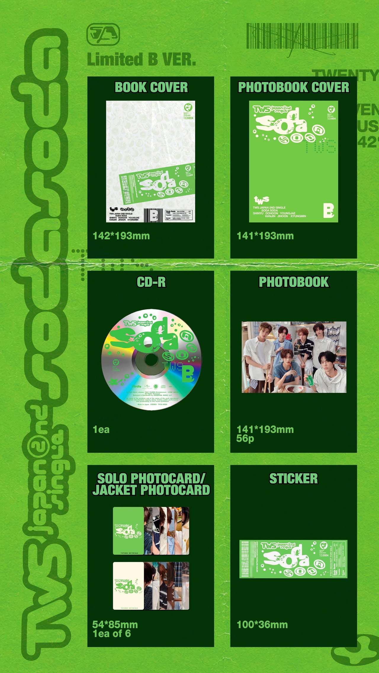 TWS - Japan 2nd Single [SODA SODA] Limited B — 2