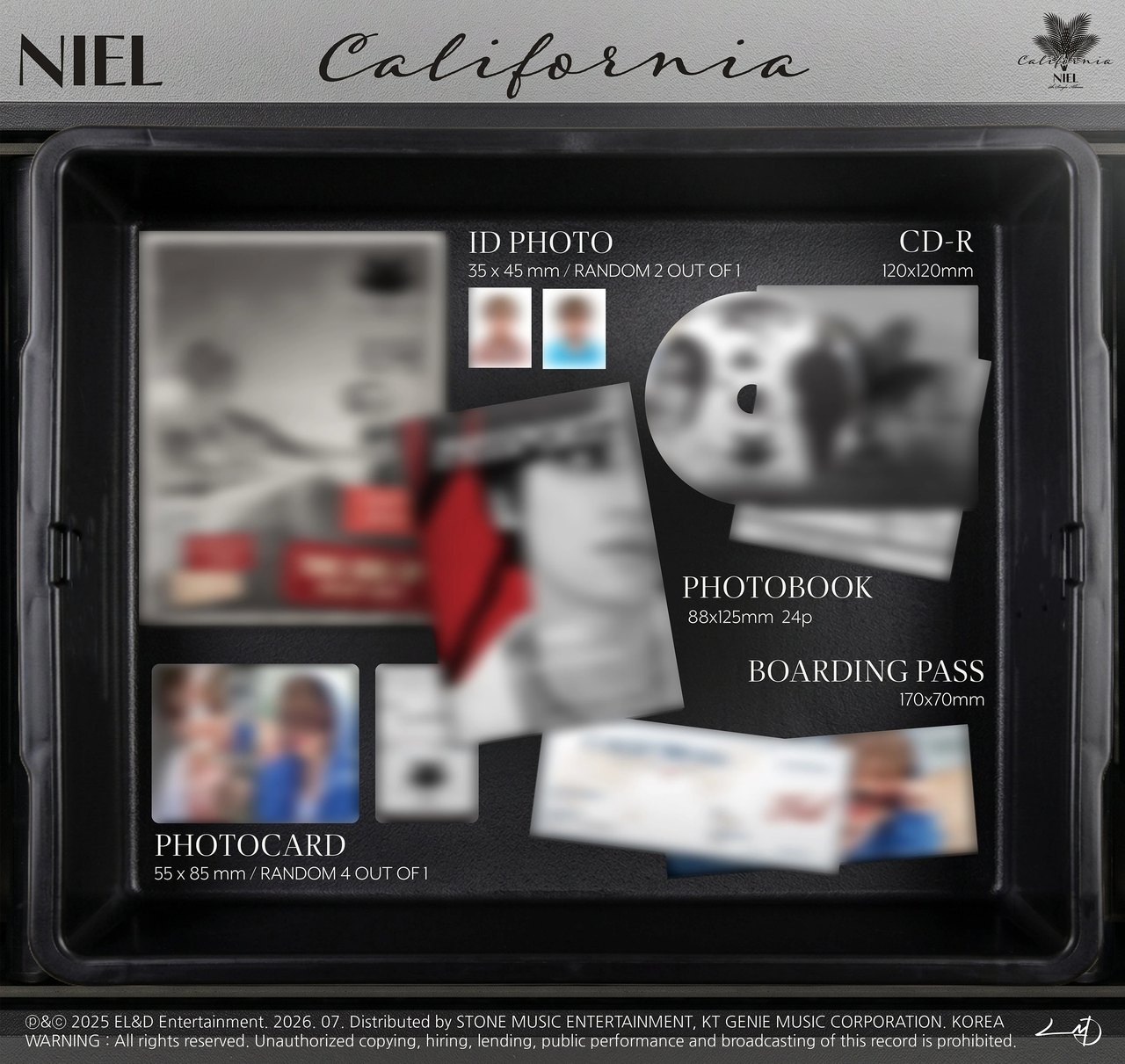 NIEL - 4th Single Album [California] — 2