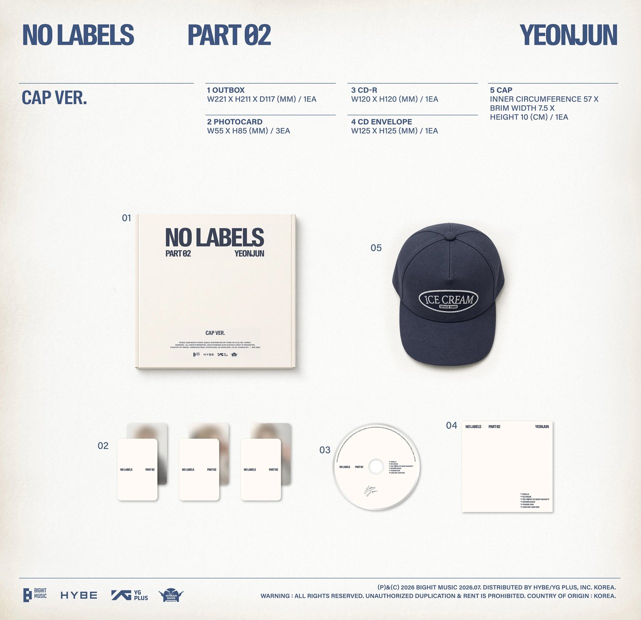 YEONJUN - [NO LABELS: PART 02] Cap Ver. — 2