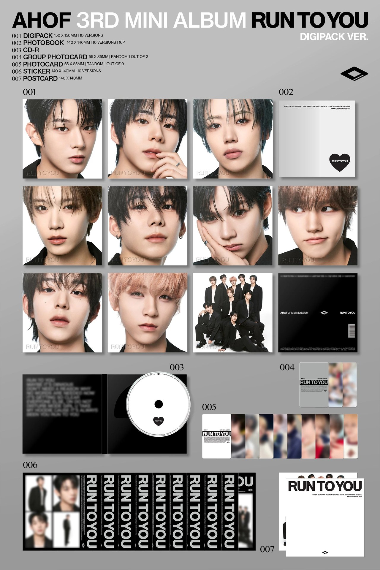 AHOF - 3rd Mini Album [RUN TO YOU] DIGIPACK Ver. — 2