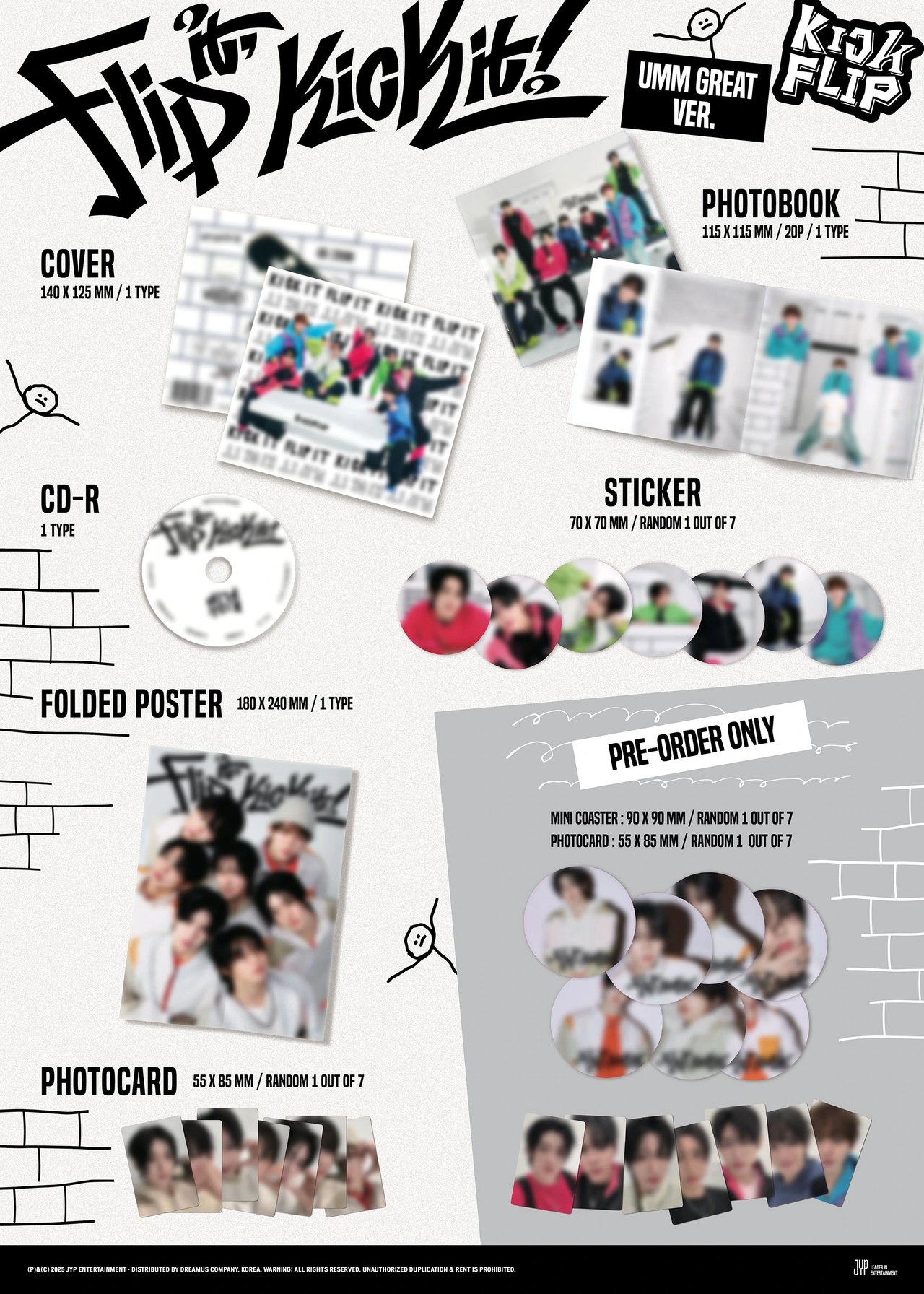 KickFlip - 1st Mini Album [Flip it, Kick it!] Umm Great Ver. — 2