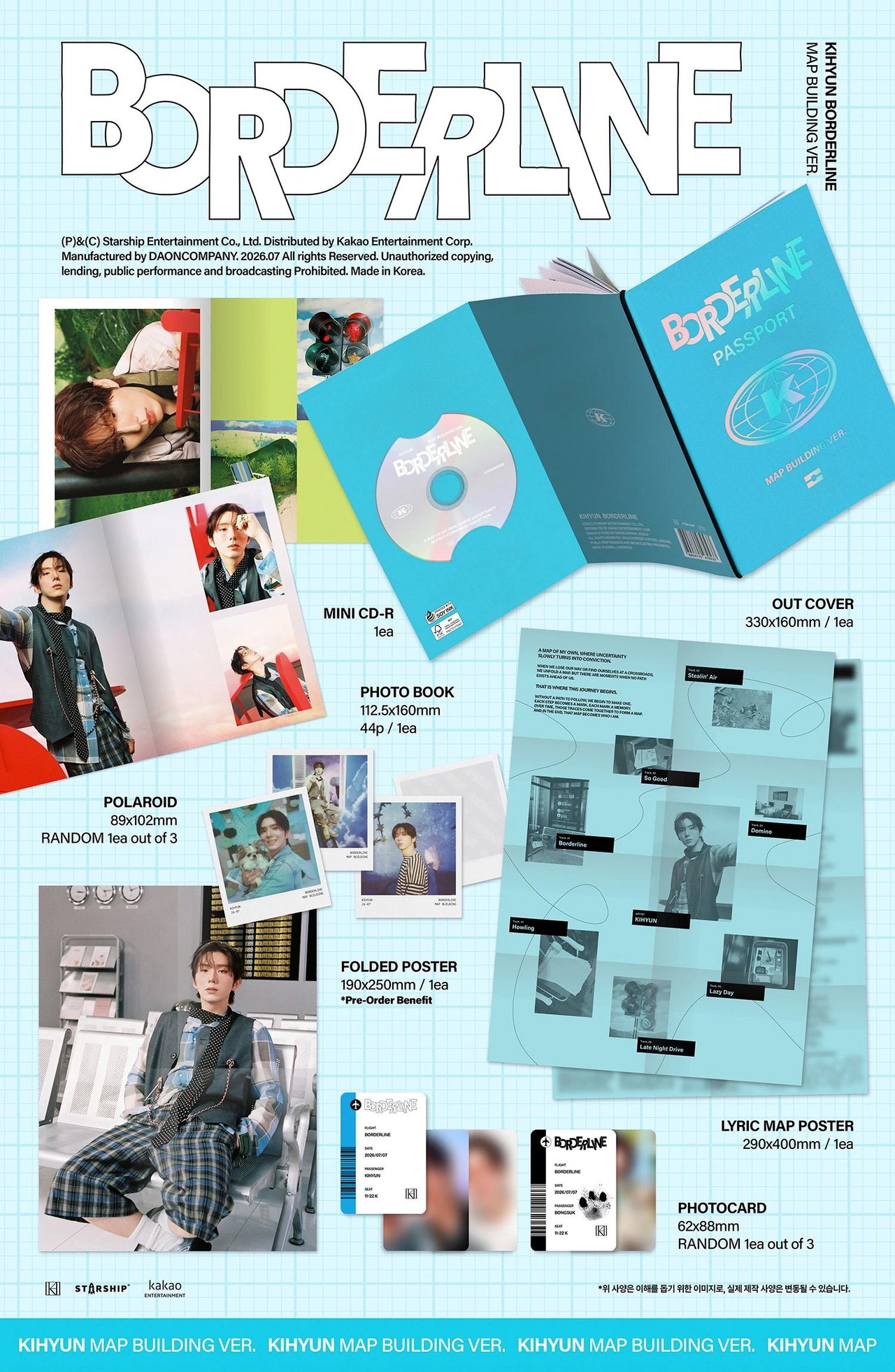 KIHYUN - EP [BORDERLINE] MAP BUILDING Ver. (Limited) — 2