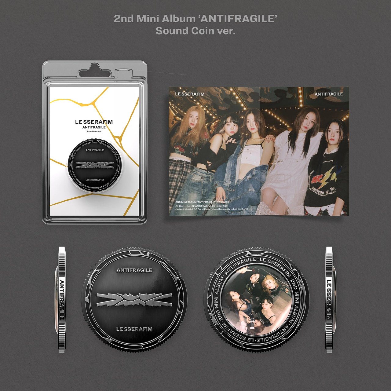 LE SSERAFIM - 2nd Mini Album [ANTIFRAGILE] Sound Coin Ver. — 2