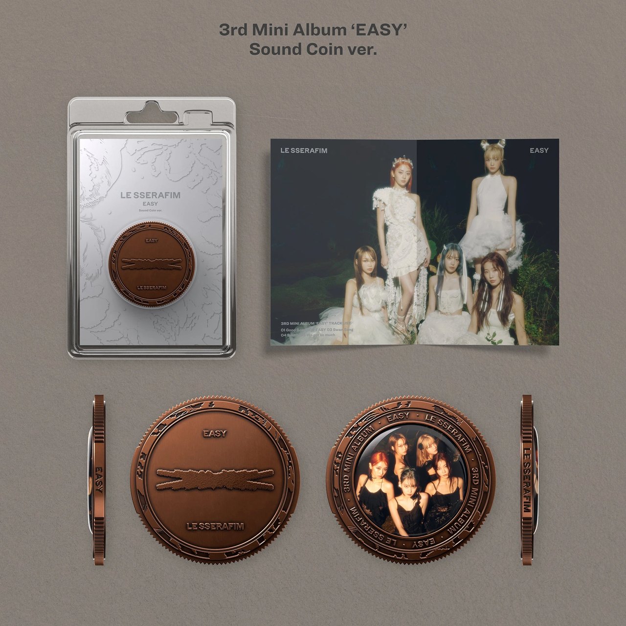 LE SSERAFIM - 3rd Mini Album [EASY] Sound Coin Ver. — 2