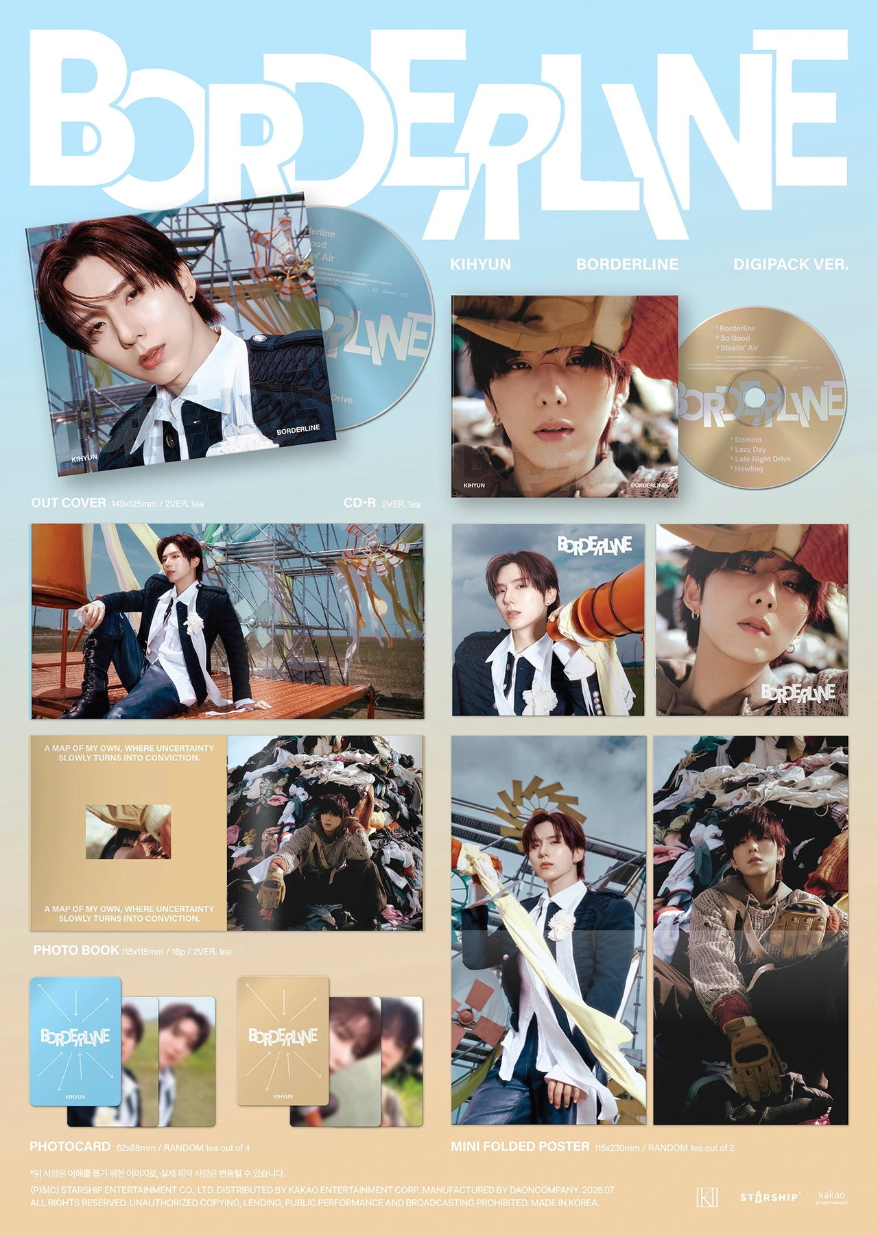 KIHYUN - EP [BORDERLINE] DIGIPACK Ver. — 2