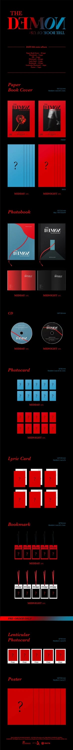 DAY6 - The Book of Us : The Demon [6TH MINI ALBUM] — 2