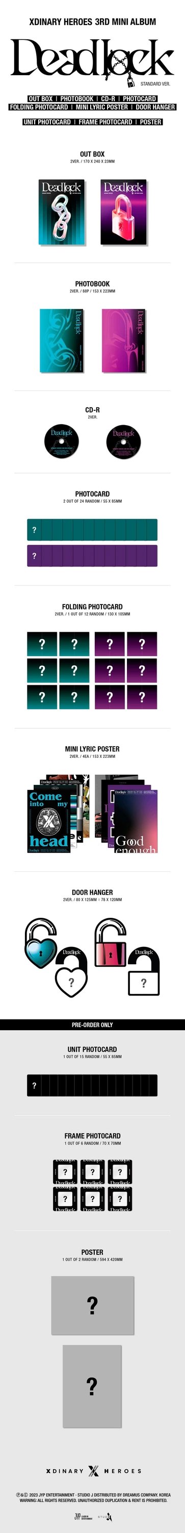Xdinary-Heroes - 3RD MINI ALBUM [DEADLOCK] STANDARD Ver. — 2
