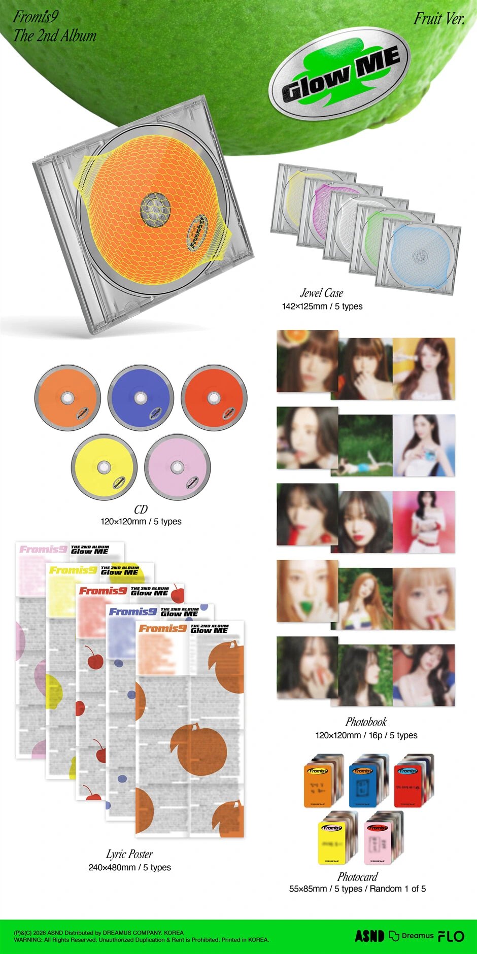 fromis_9 - 2nd Album [Glow ME] Fruit Ver. — 2