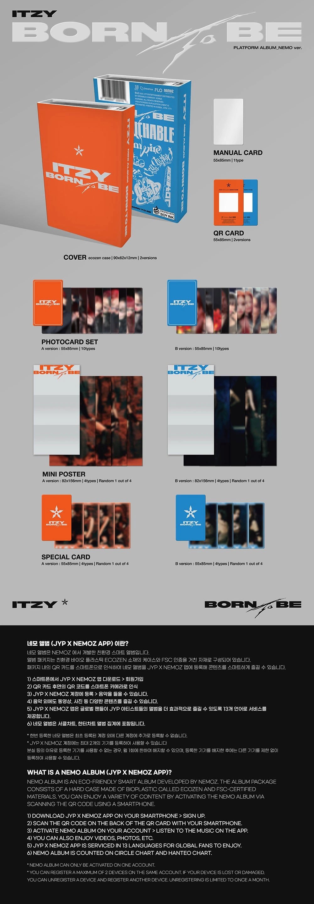 ITZY - [BORN TO BE] PLATFORM ALBUM_NEMO Ver. — 2