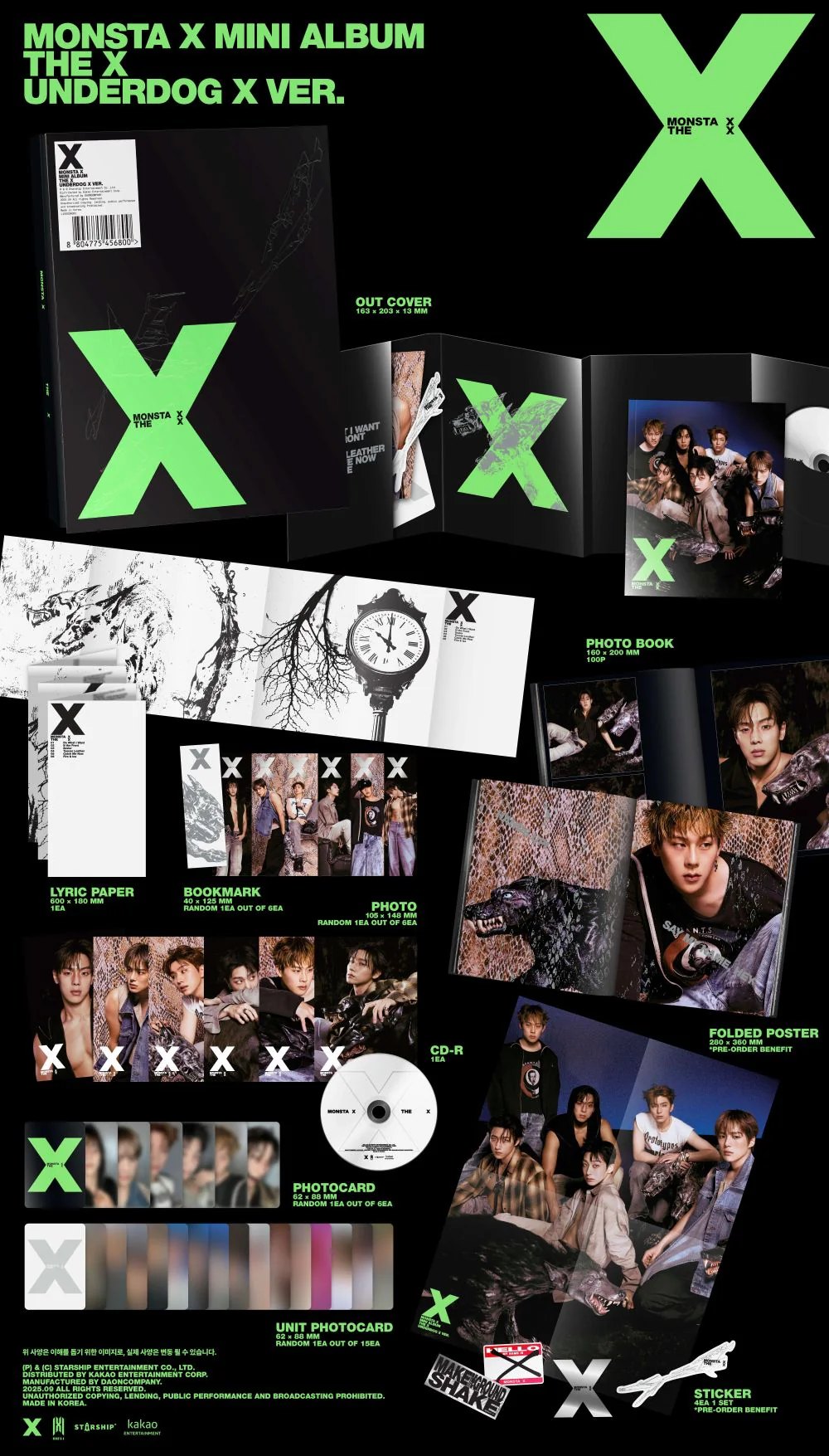 MONSTA X - 13th Mini Album [THE X] STANDARD Ver. — 2