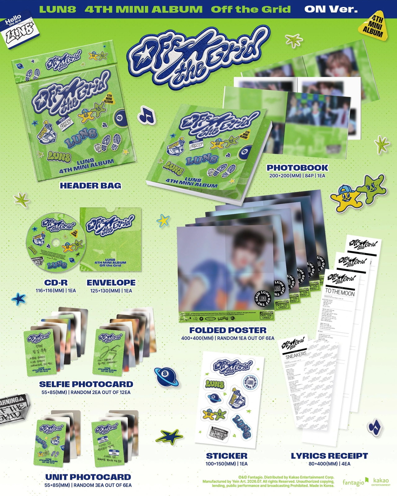 LUN8 - 4th Mini Album [Off the Grid] — 2