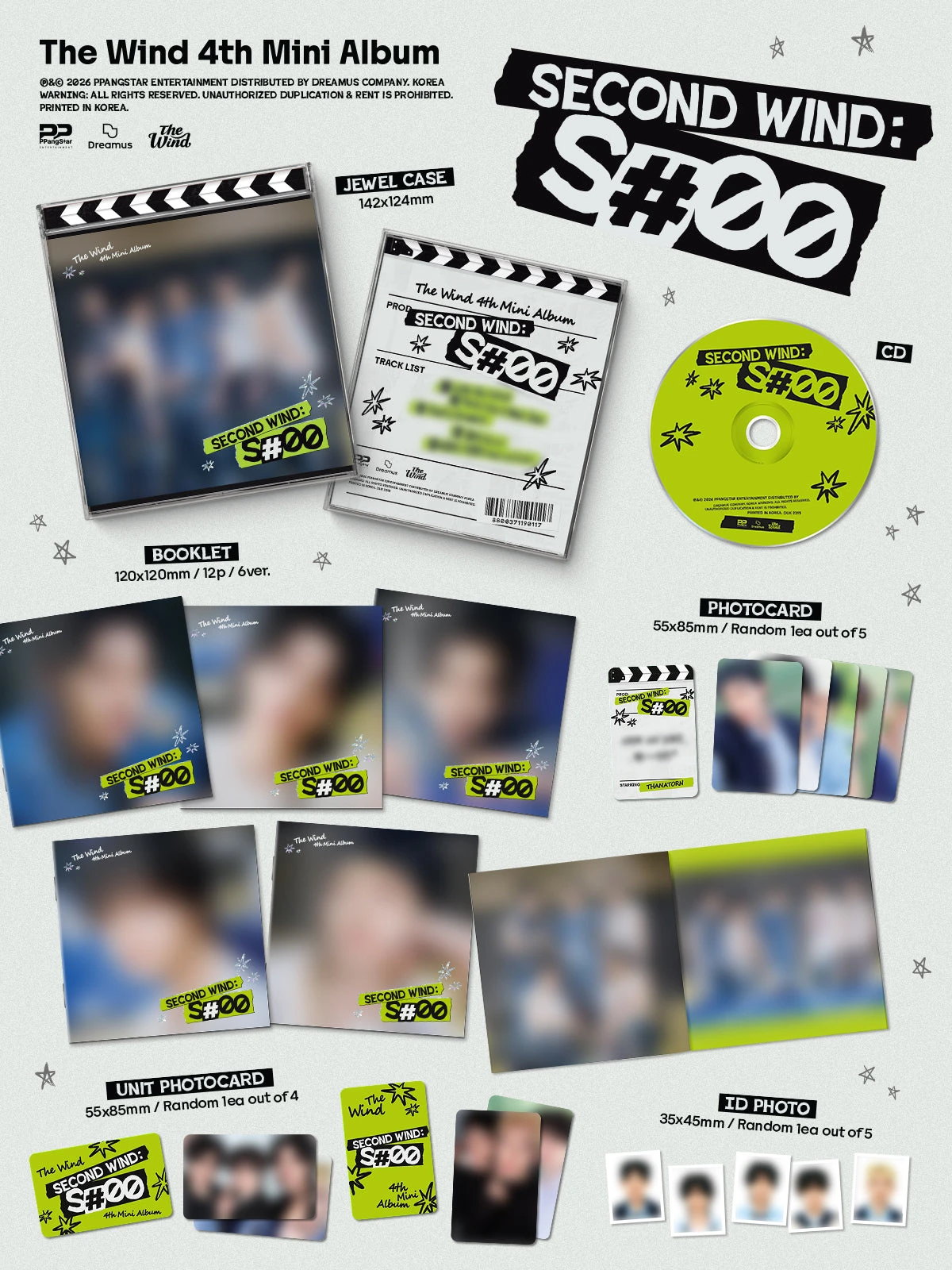 The Wind - 4th Mini Album [Second wind : S#00] Jewel Ver. — 2