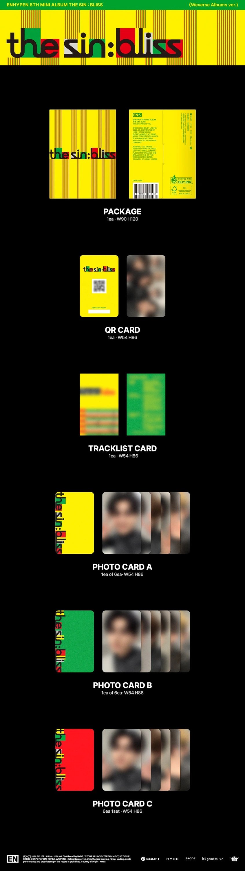 ENHYPEN - [THE SIN : BLISS] Weverse Albums Ver. — 2