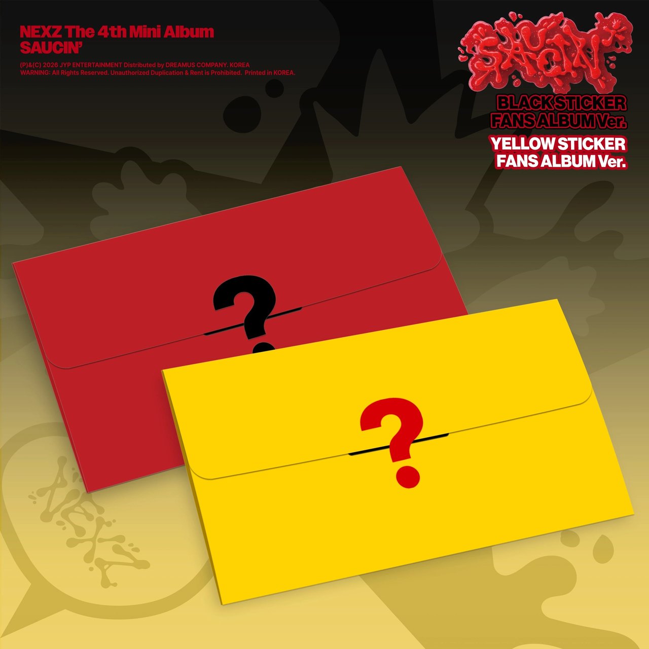 NEXZ - 4th Mini Album [SAUCIN'] STICKER FANS ALBUM Ver.