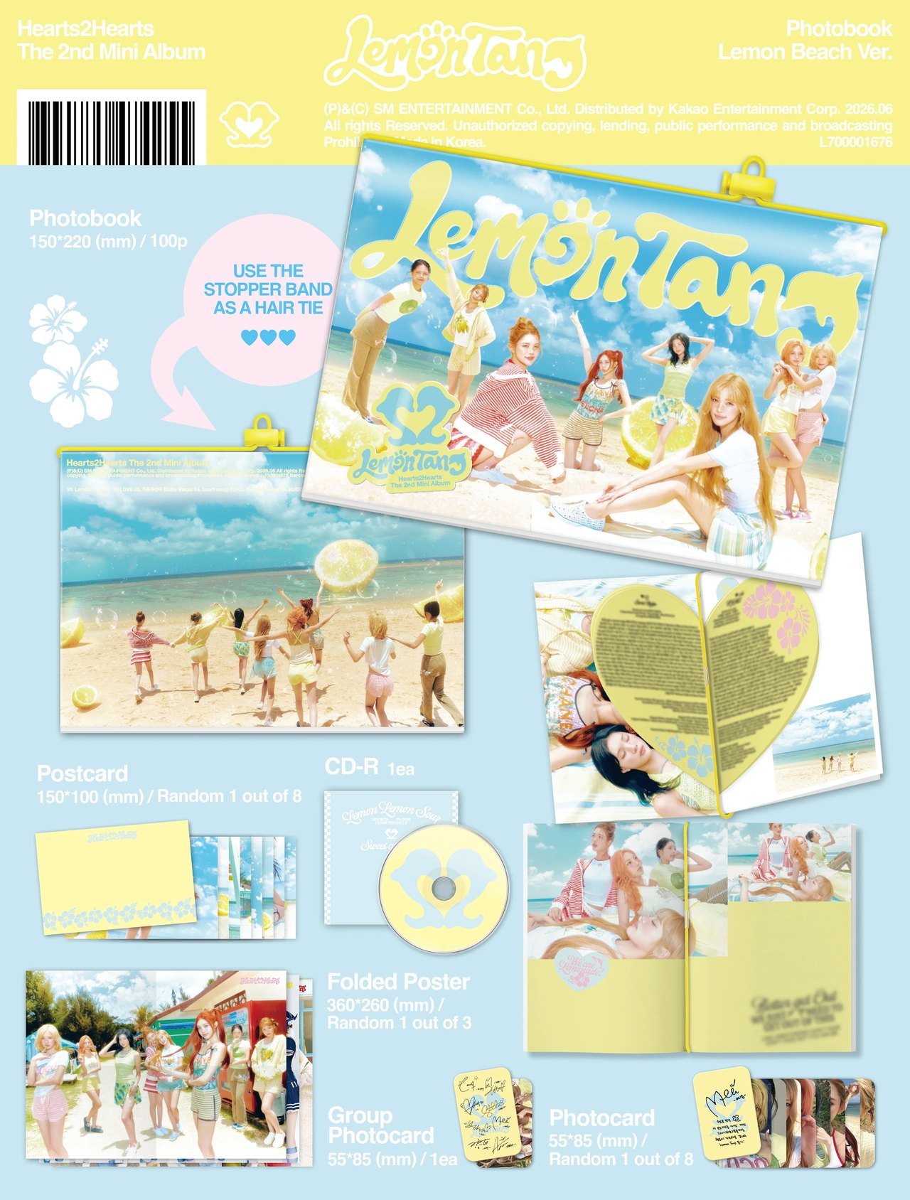 Hearts2Hearts - 2nd Mini Album [Lemon Tang] Photobook Ver. — 2