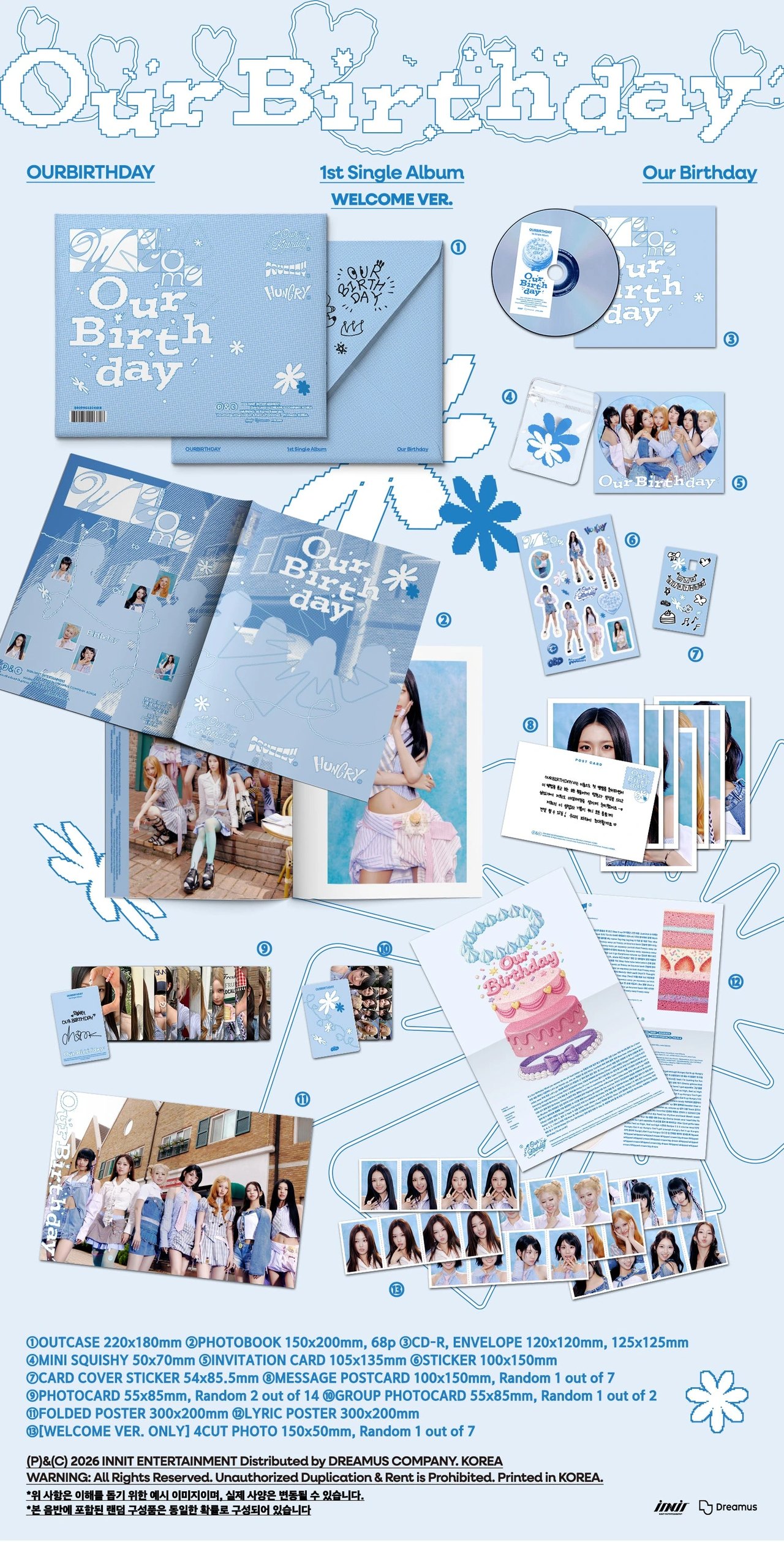 OURBIRTHDAY - 1st Single Album [Our Birthday] PHOTOBOOK Ver. — 2
