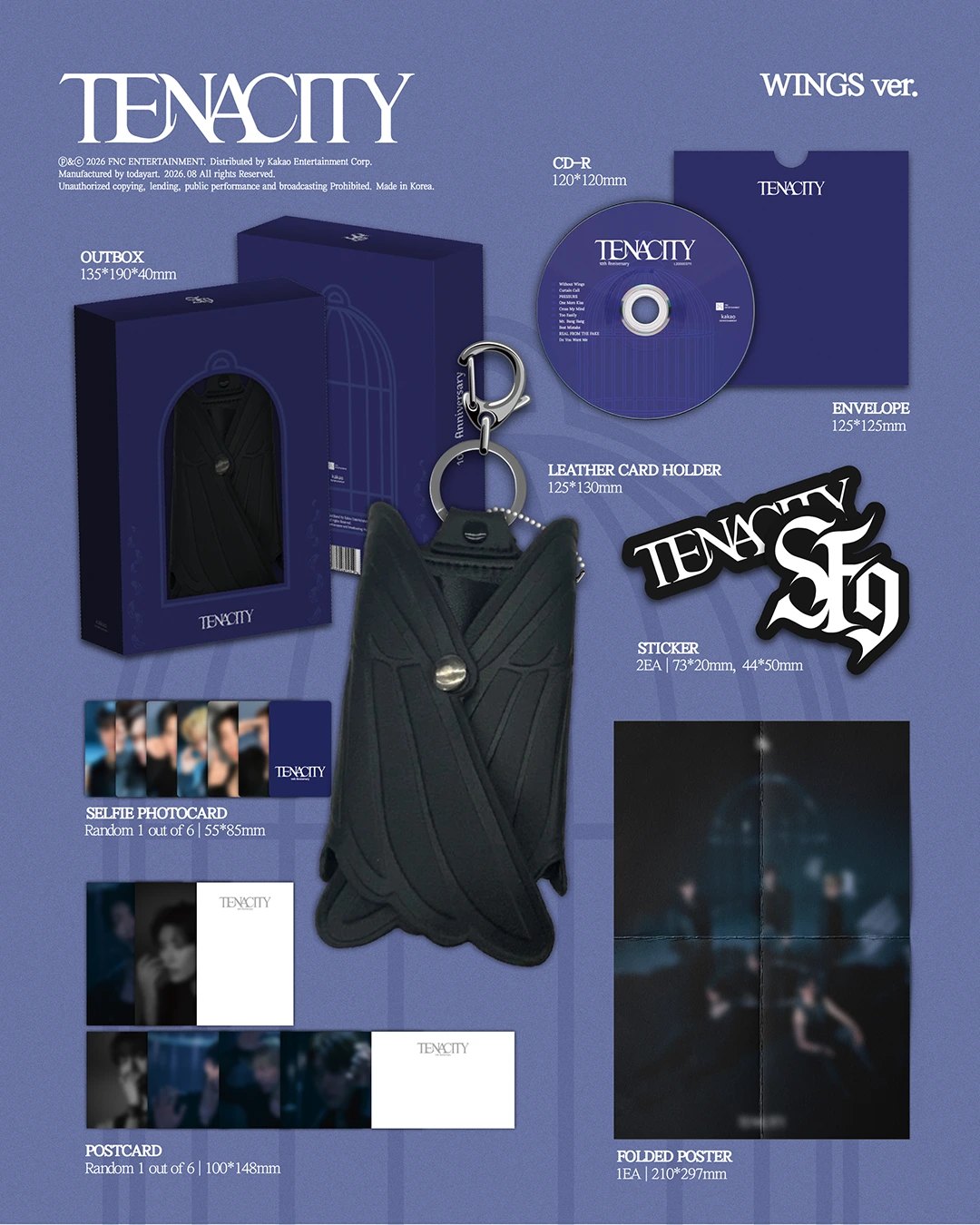 SF9 - 2nd Album [TENACITY] WINGS Ver. | KPOP HOUSE