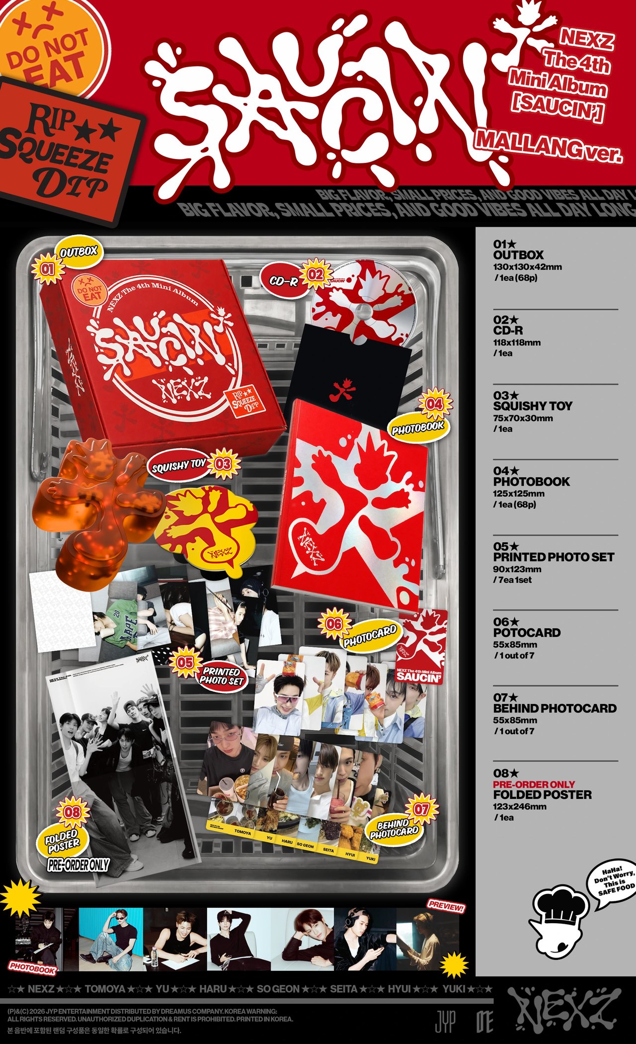NEXZ - 4th Mini Album [SAUCIN'] MALLANG Ver. — 2