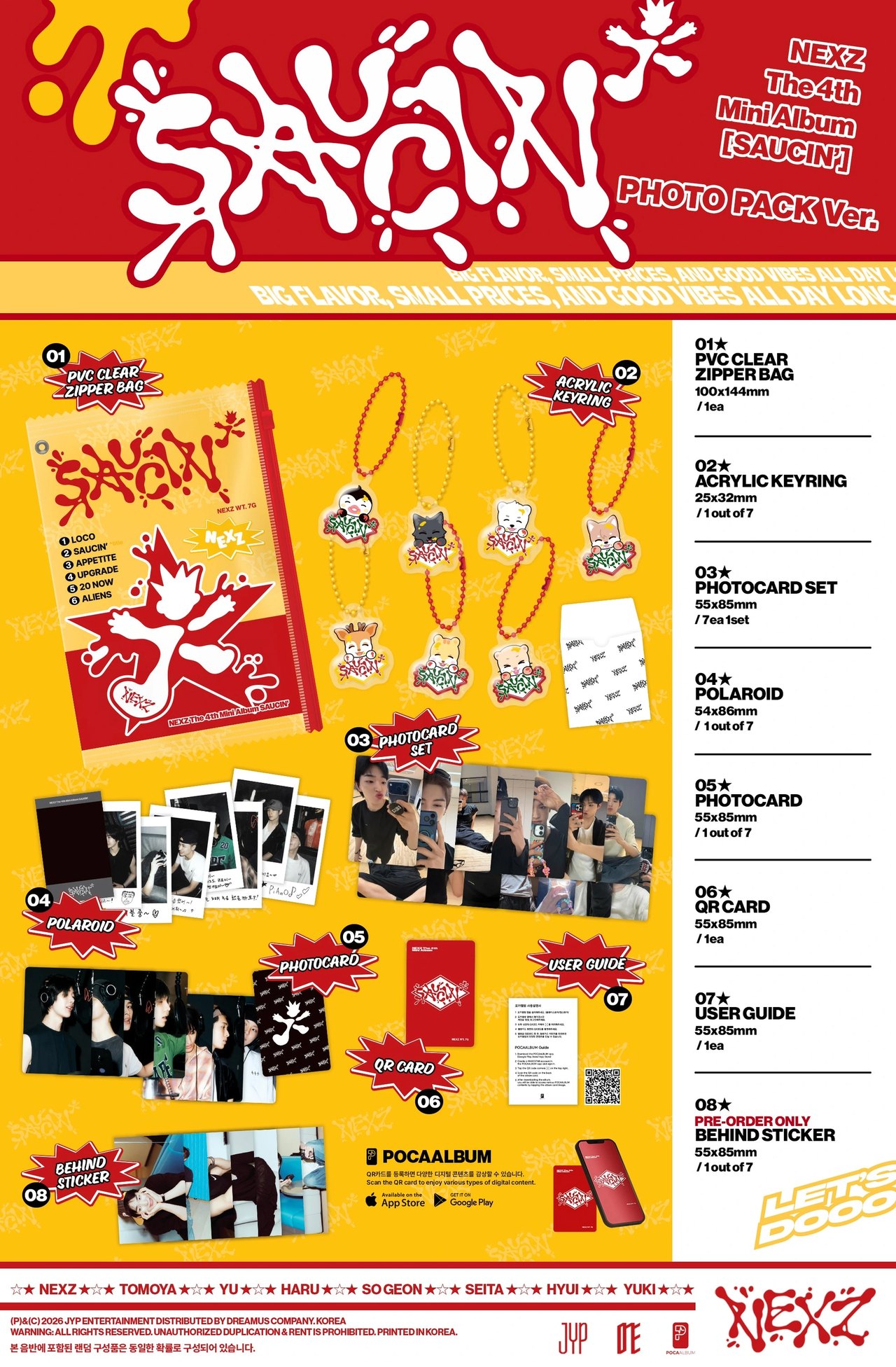 NEXZ - 4th Mini Album [SAUCIN'] PHOTO PACK Ver. — 2
