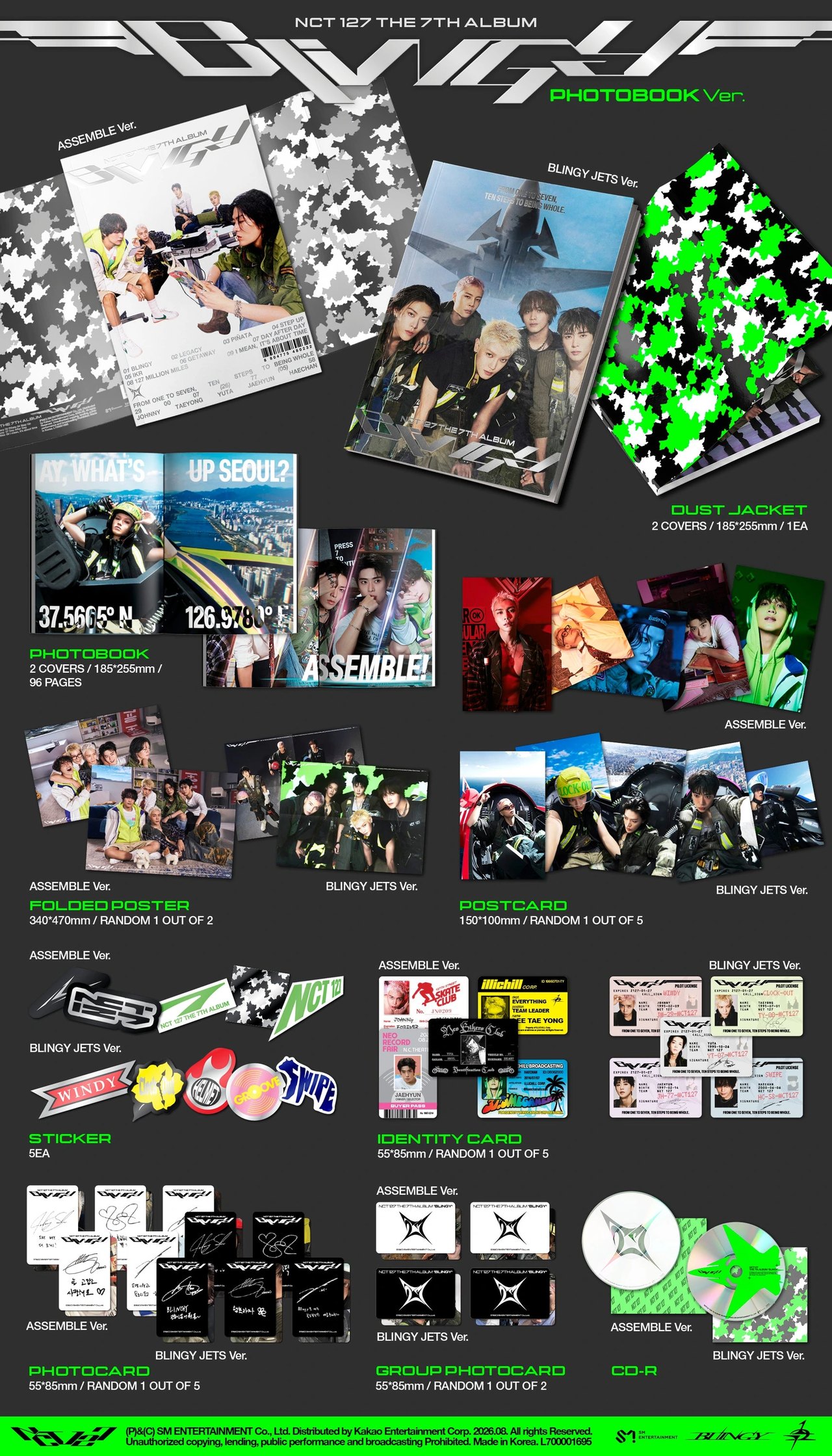 NCT 127 - 7th Album [BLINGY] Photobook Ver. — 2