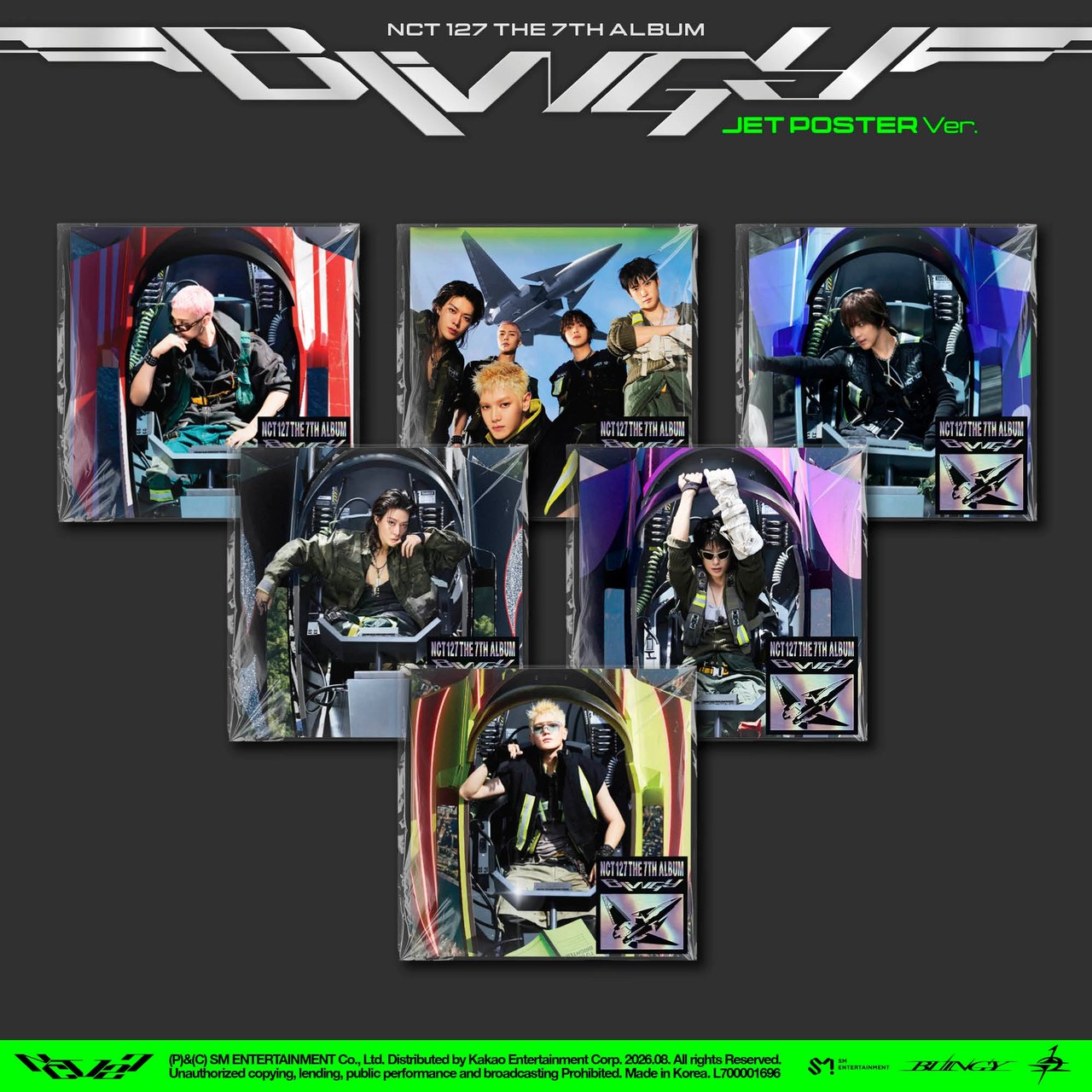 NCT 127 - 7th Album [BLINGY] JET Poster Ver.