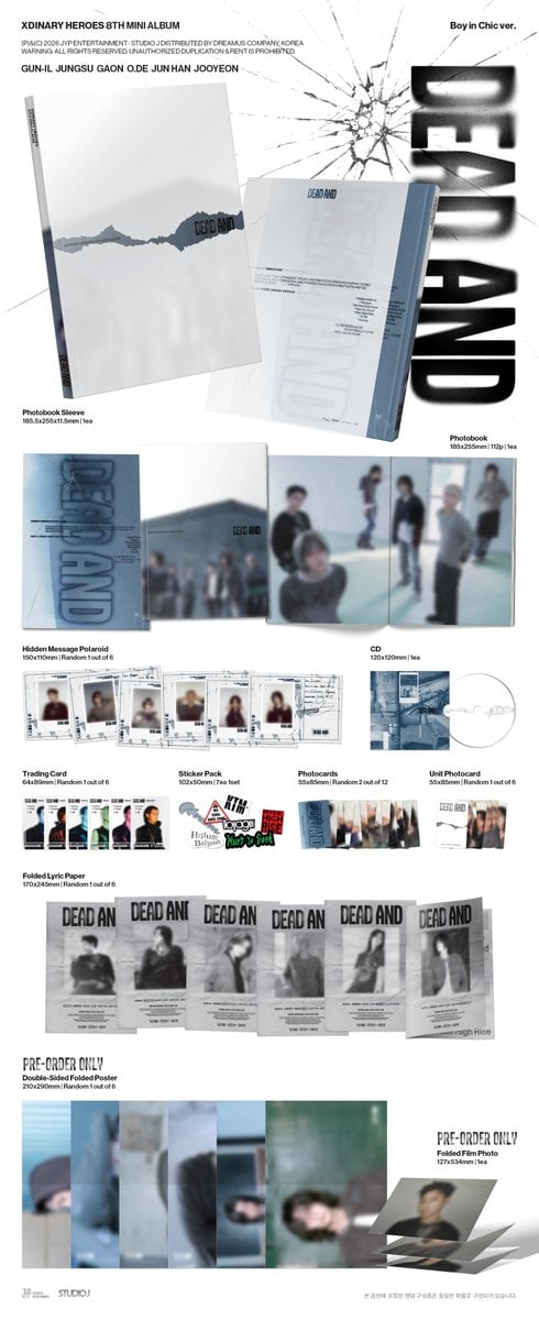 Xdinary-Heroes - 8th Mini Album [DEAD AND] Photobook Ver. | KPOP HOUSE