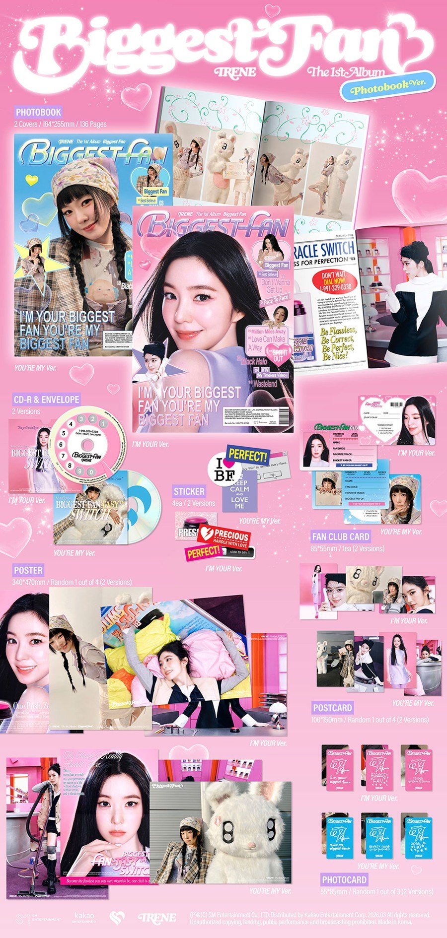 IRENE - 1st Album [Biggest Fan] Photobook Ver. — 2