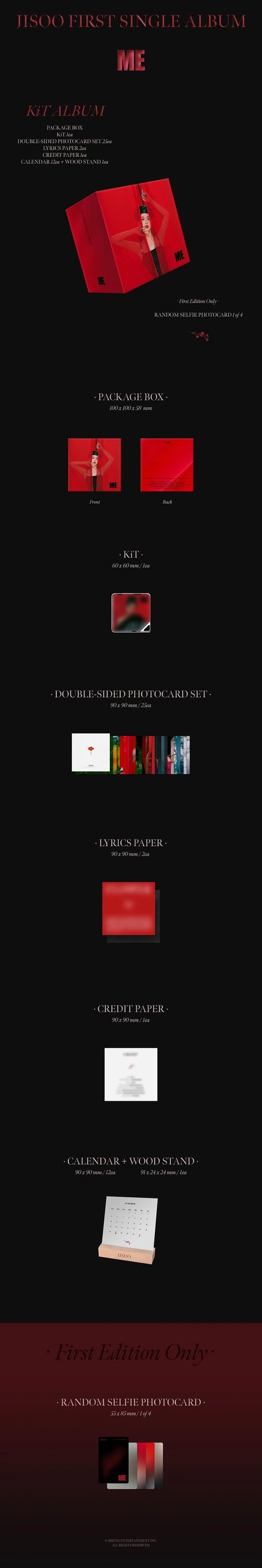 JISOO - FIRST SINGLE ALBUM [ME] (KiT ALBUM) — 2