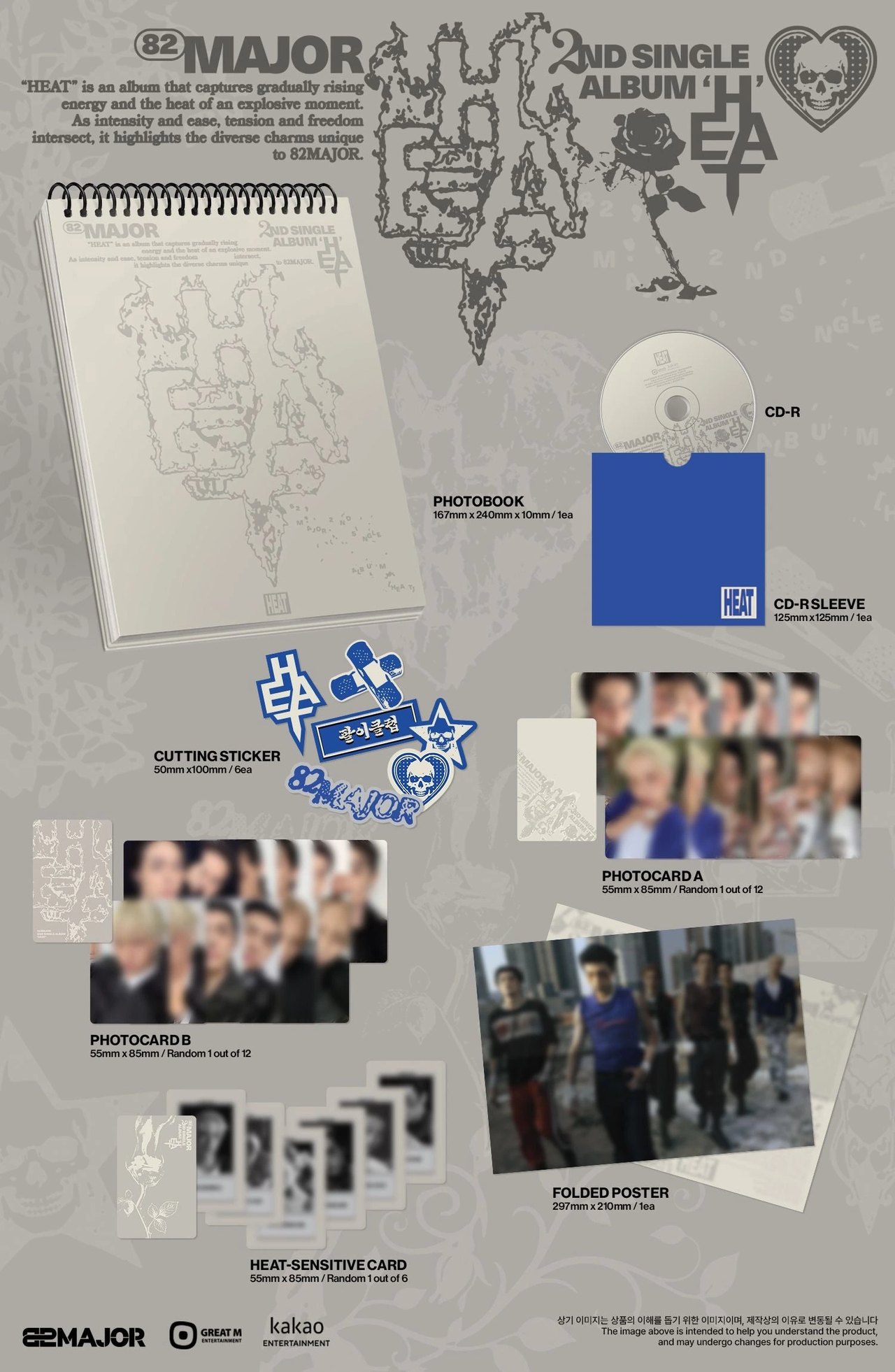 82MAJOR - 2nd Single Album [HEAT] PHOTOBOOK Ver. — 2