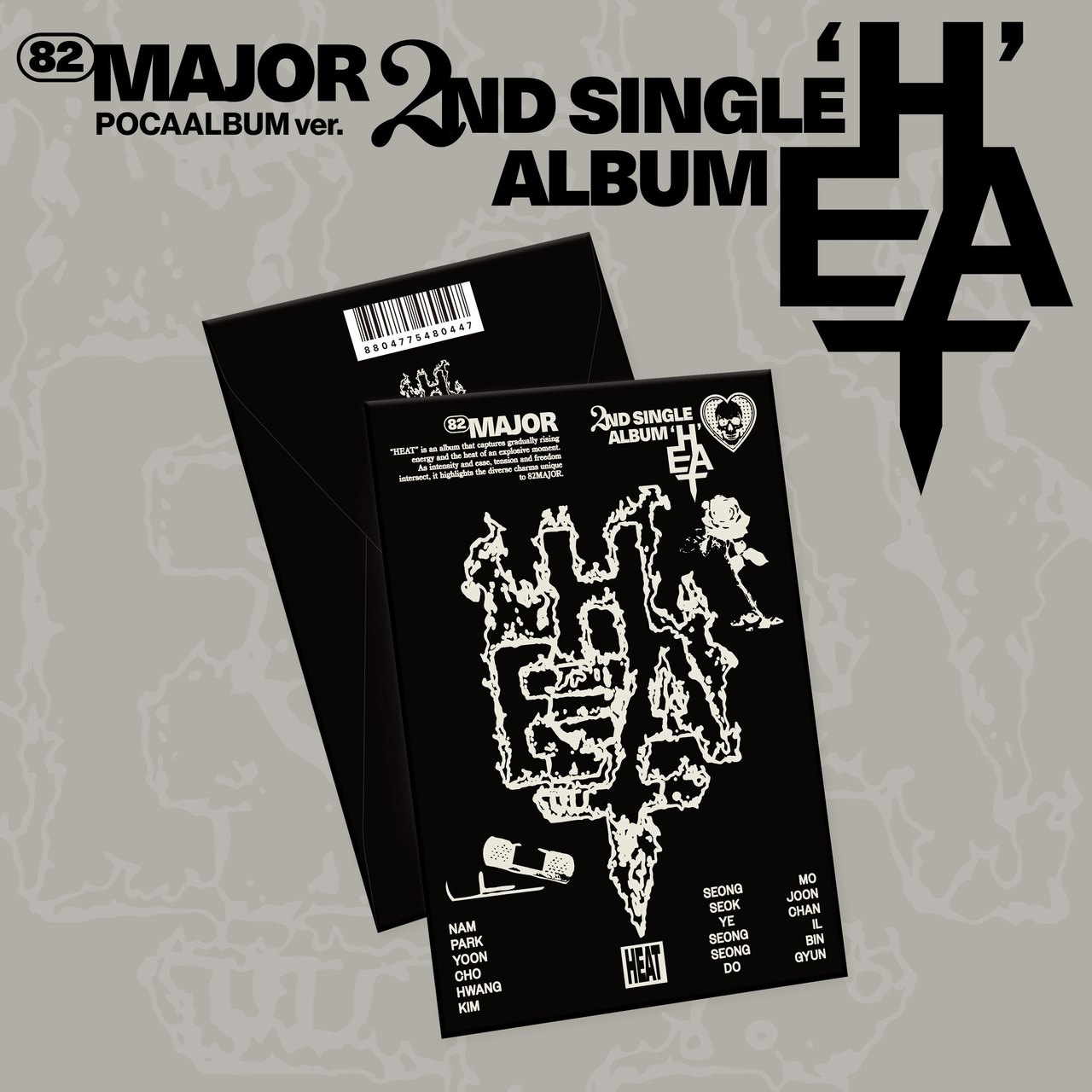 82MAJOR - 2nd Single Album [HEAT] POCA Ver.