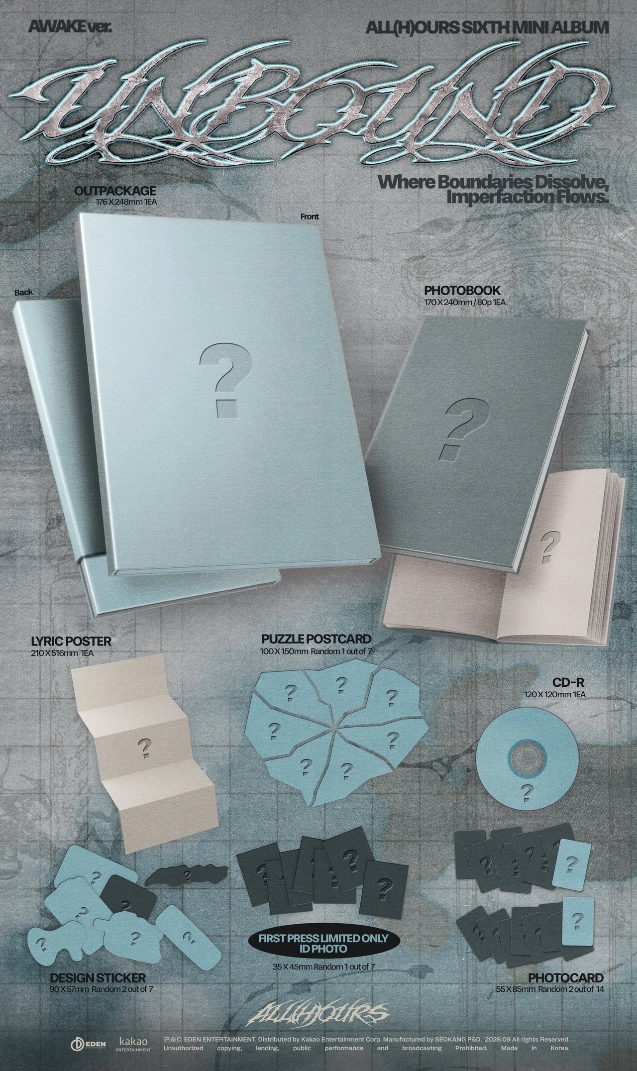 ALL(H)OURS - 6th Mini Album [UNBOUND] — 2