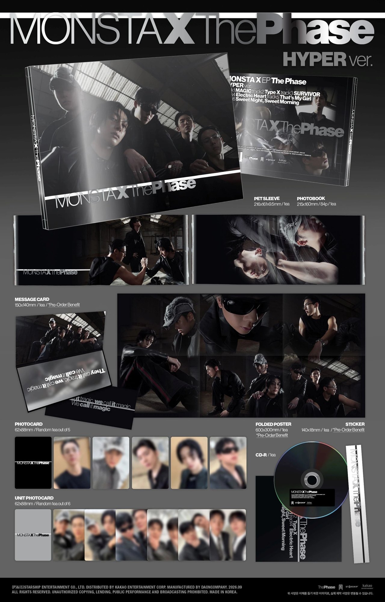 MONSTA X - EP [The Phase] HYPER Ver. — 2