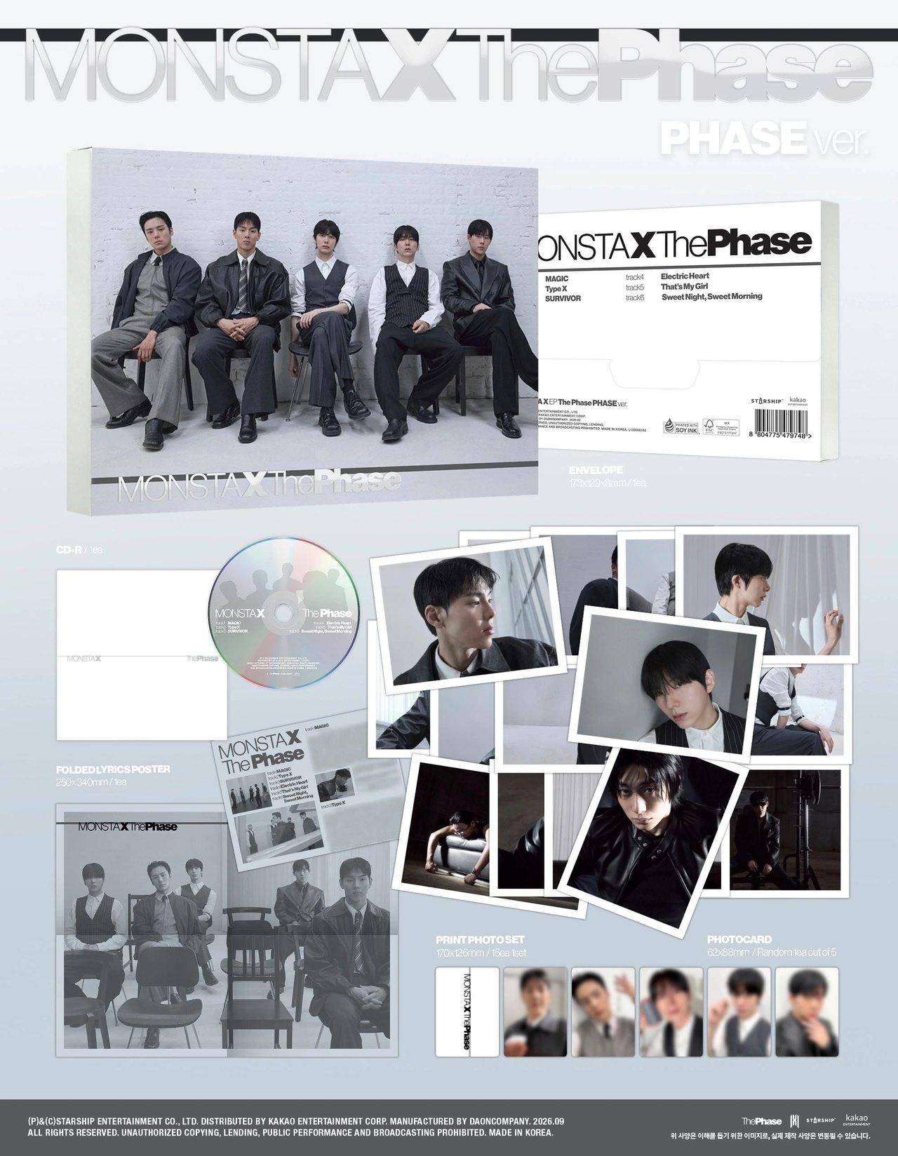 MONSTA X - EP [The Phase] PHASE Ver. — 2