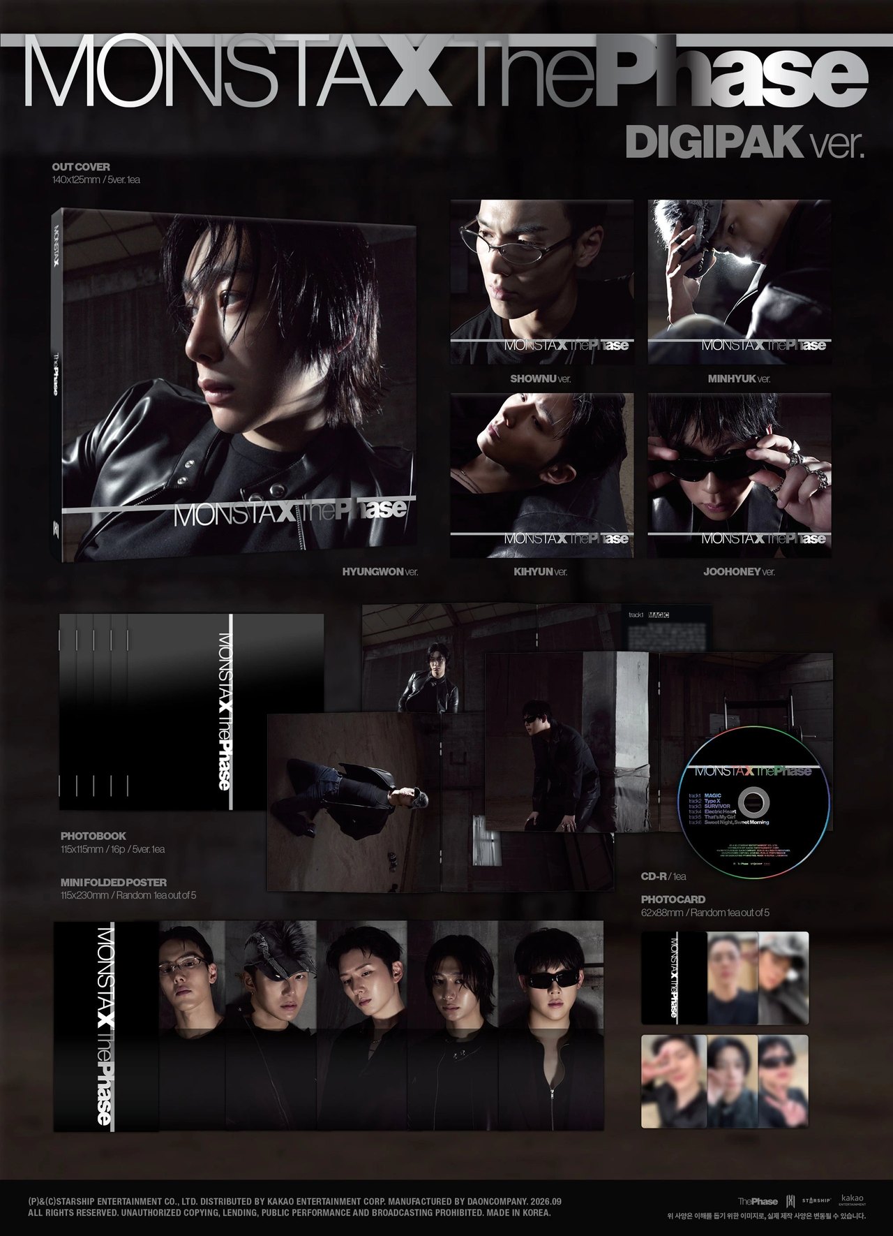 MONSTA X - EP [The Phase] DIGIPAK Ver. — 2