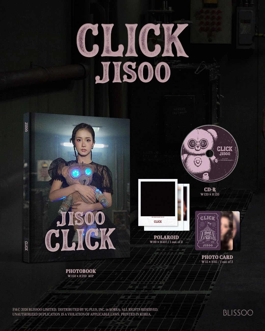 JISOO - Single Album [CLICK] PHOTOBOOK Ver. — 2