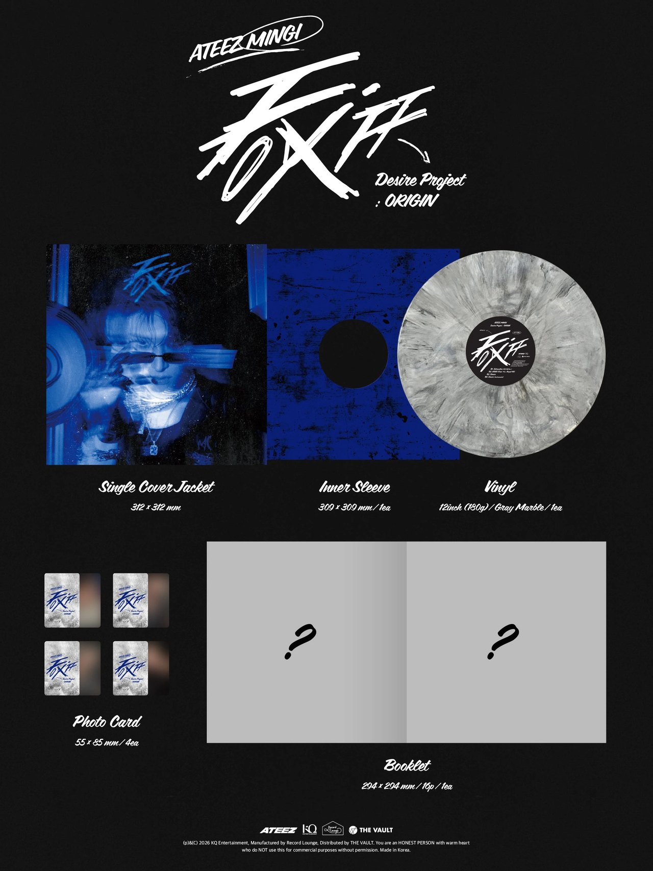 MINGI (ATEEZ) - [FIX OFF Desire Project : ORIGIN] Vinyl — 2