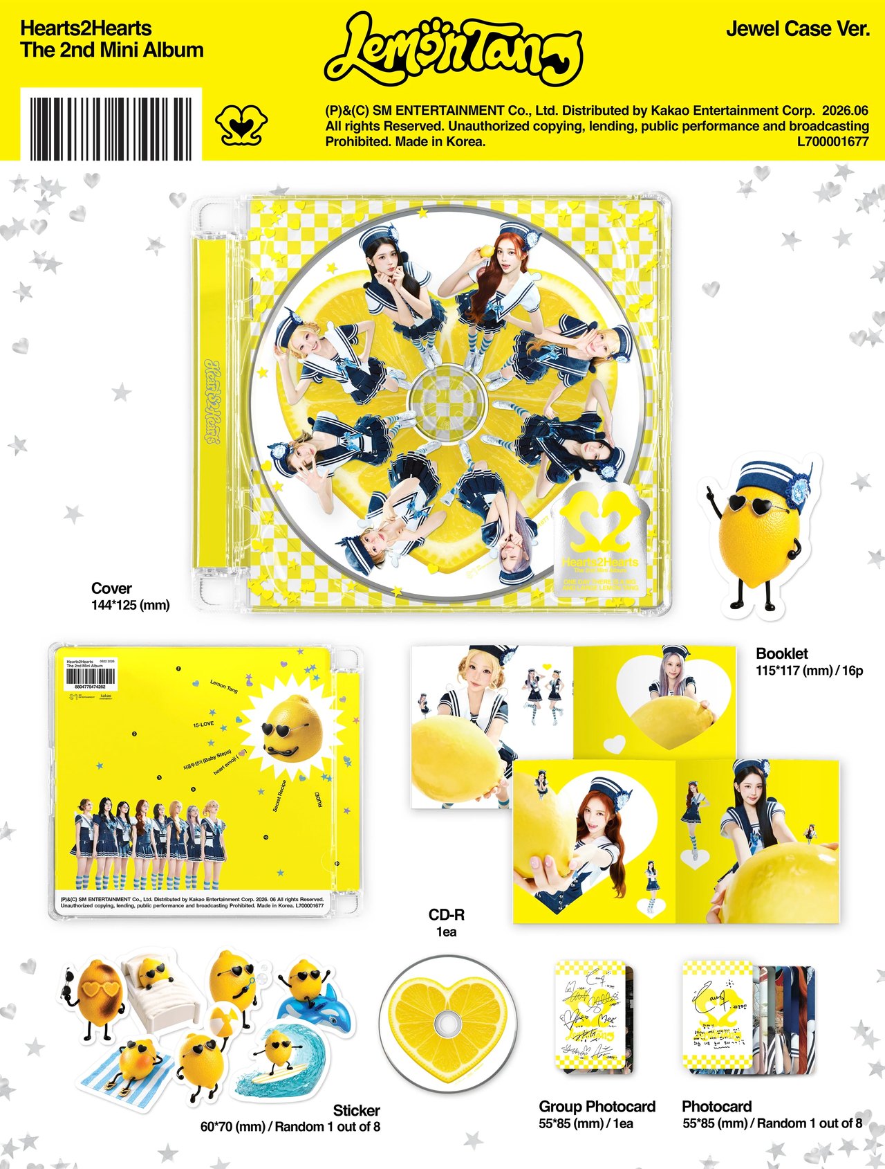 Hearts2Hearts - 2nd Mini Album [Lemon Tang] Jewel Case Ver. — 2