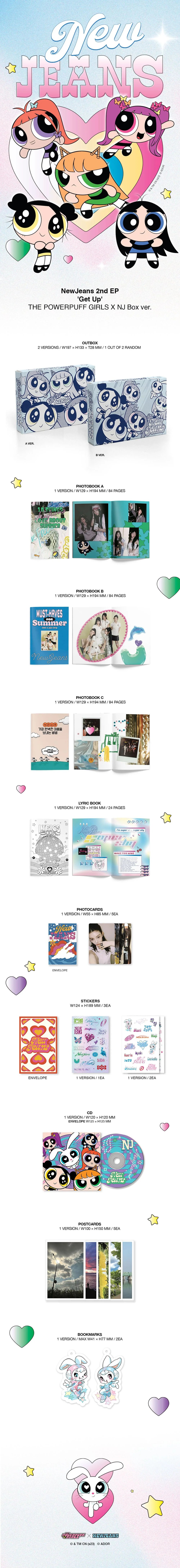 NewJeans - 2ND EP[Get Up] The POWERPUFF GIRLS X NJ Box Ver. — 2