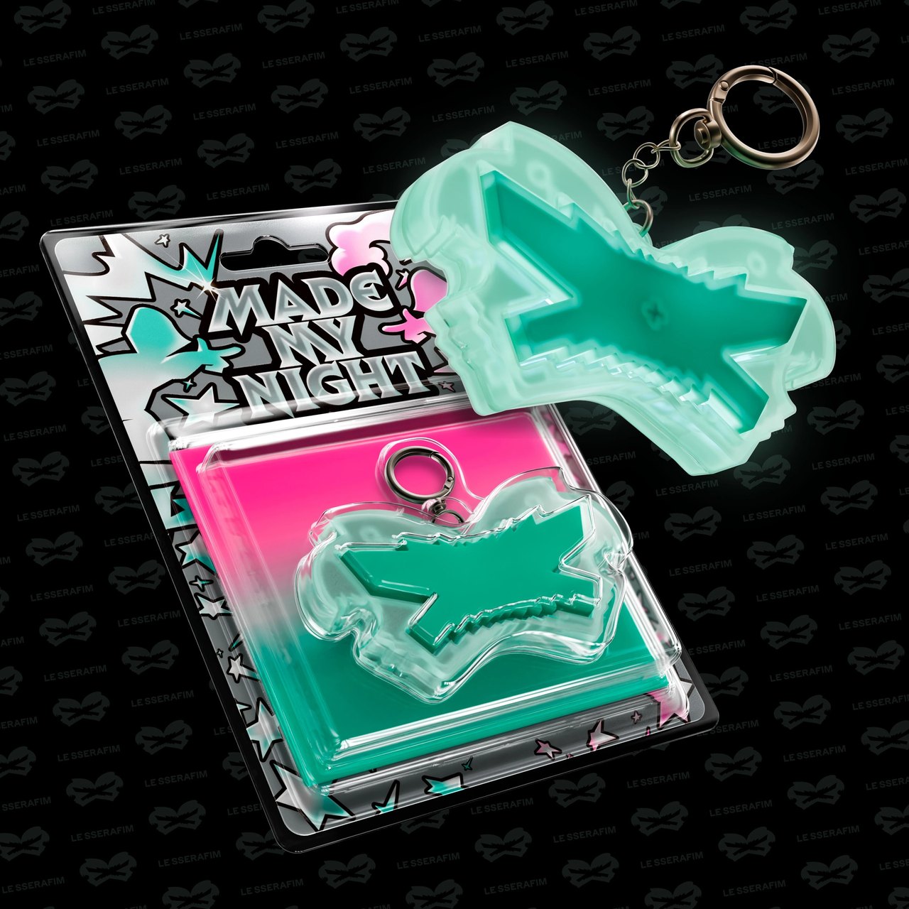 LE SSERAFIM - 2nd Single Album [Made My Night] Glow Clicker