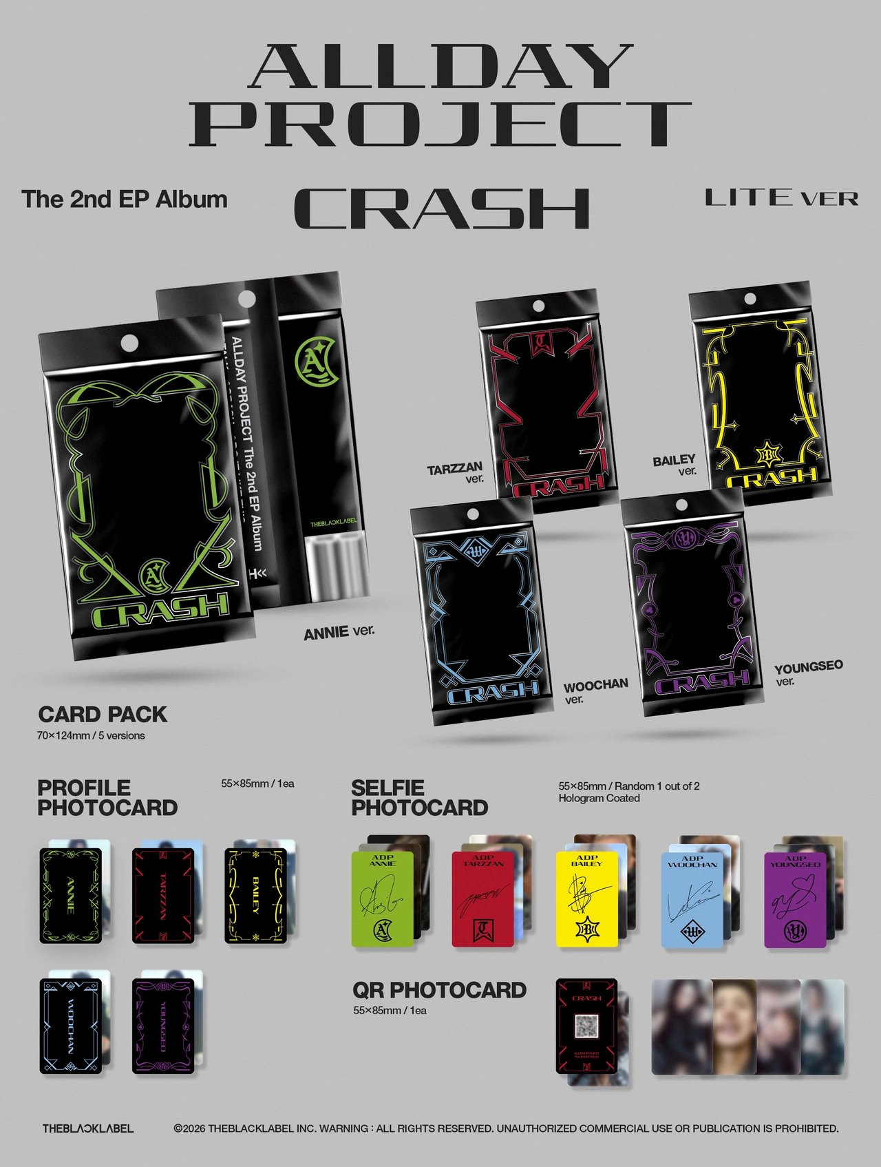 ALLDAY PROJECT - 2nd EP Album [CRASH] LITE Ver. — 2