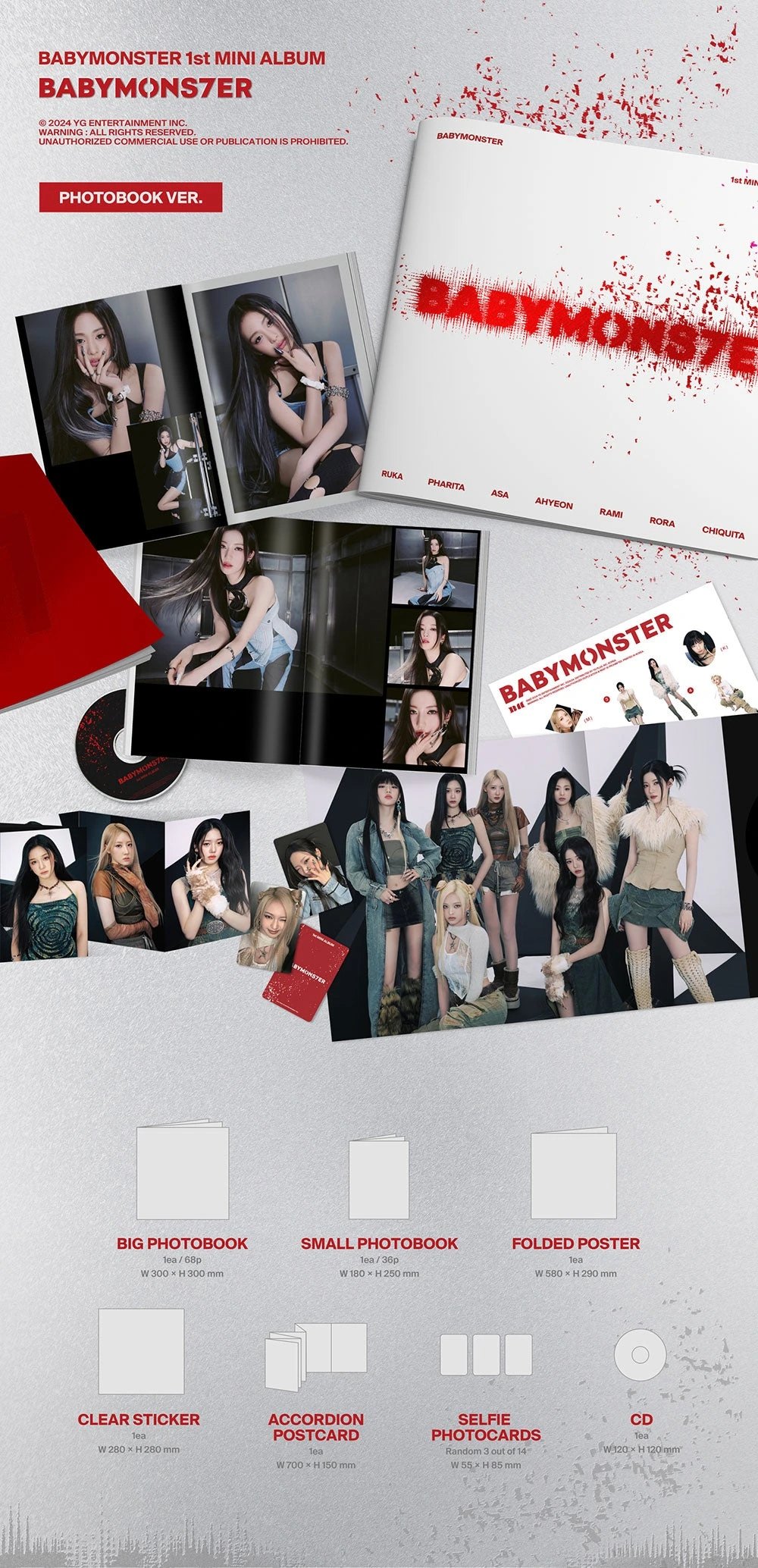 BABYMONSTER - 1ST MINI ALBUM [BABYMONS7ER] PHOTOBOOK Ver. — 2