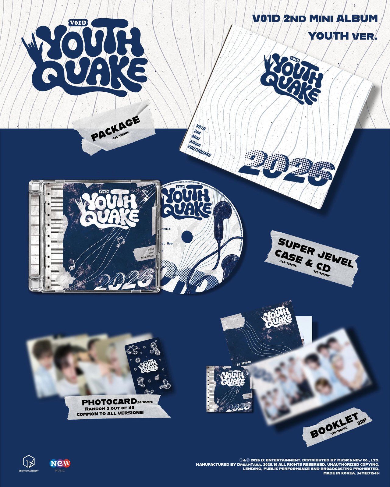 V01D - 2nd Mini Album [YOUTHQUAKE] — 2