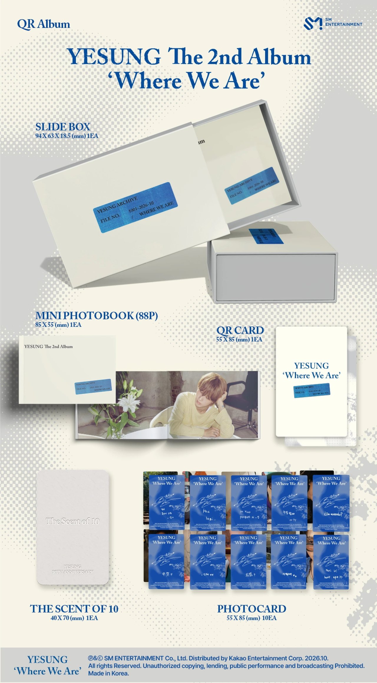 YESUNG - 2nd Album [Where We Are] QR Ver. (Smart Album) — 2