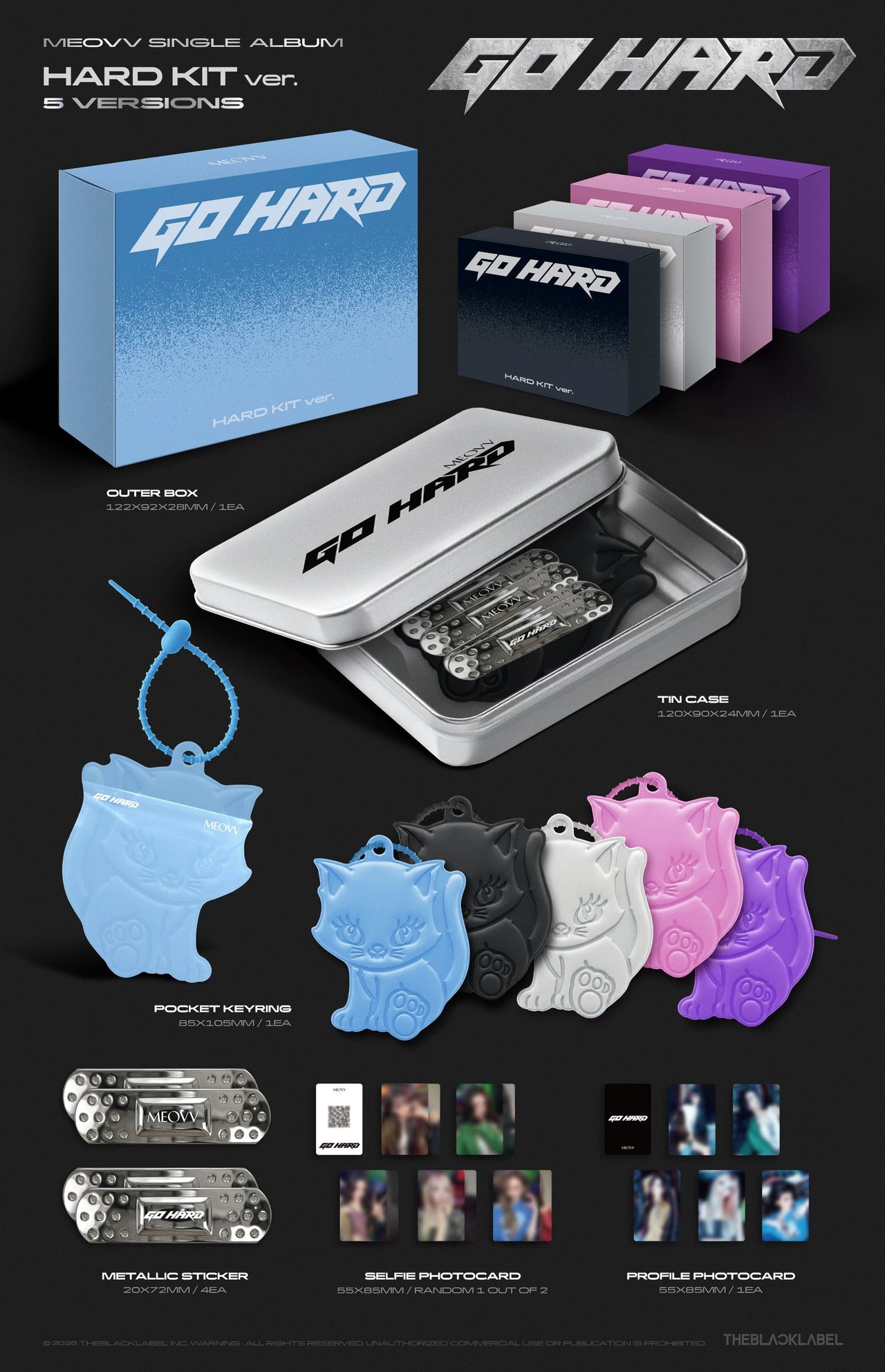 MEOVV - Single Album [GO HARD] HARD KIT Ver. — 2