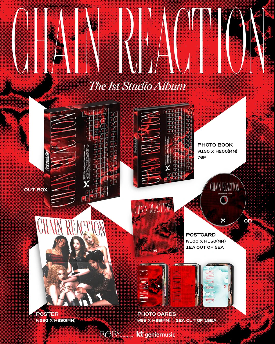 X:IN - 1st Full Album [Chain Reaction] CD Ver. — 2