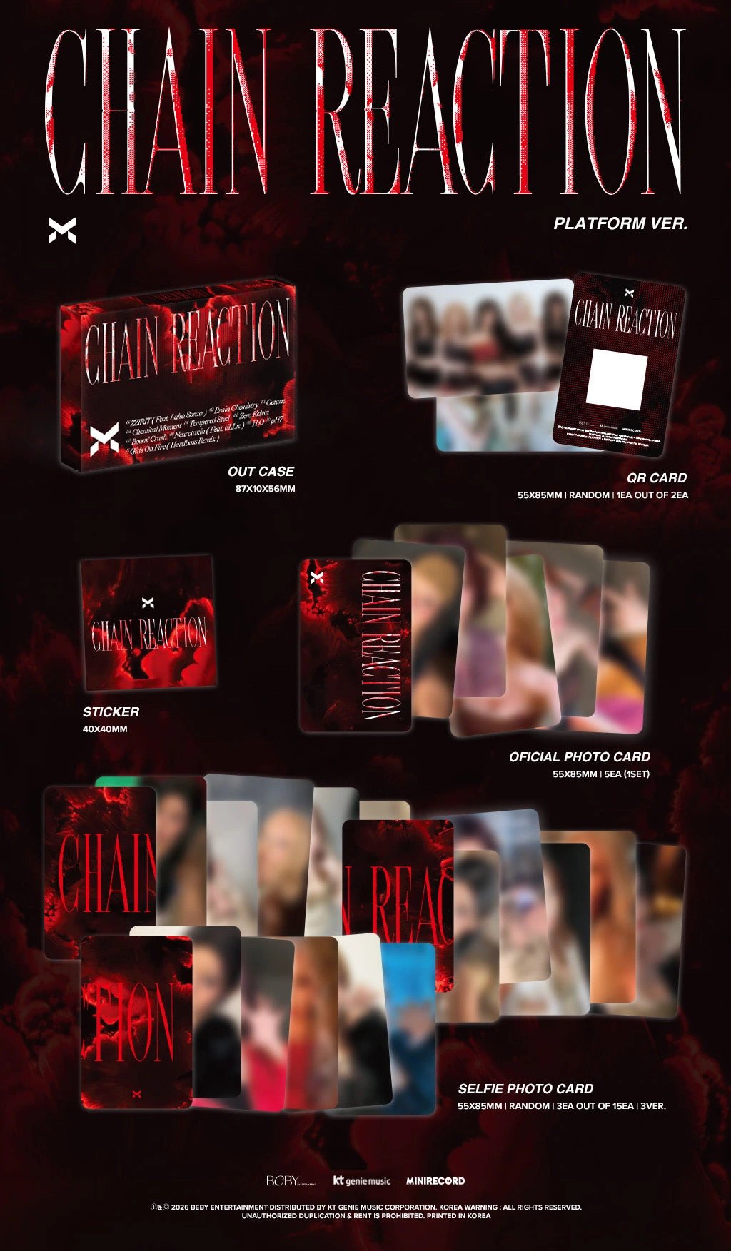 X:IN - 1st Full Album [Chain Reaction] PLATFORM Ver. — 2