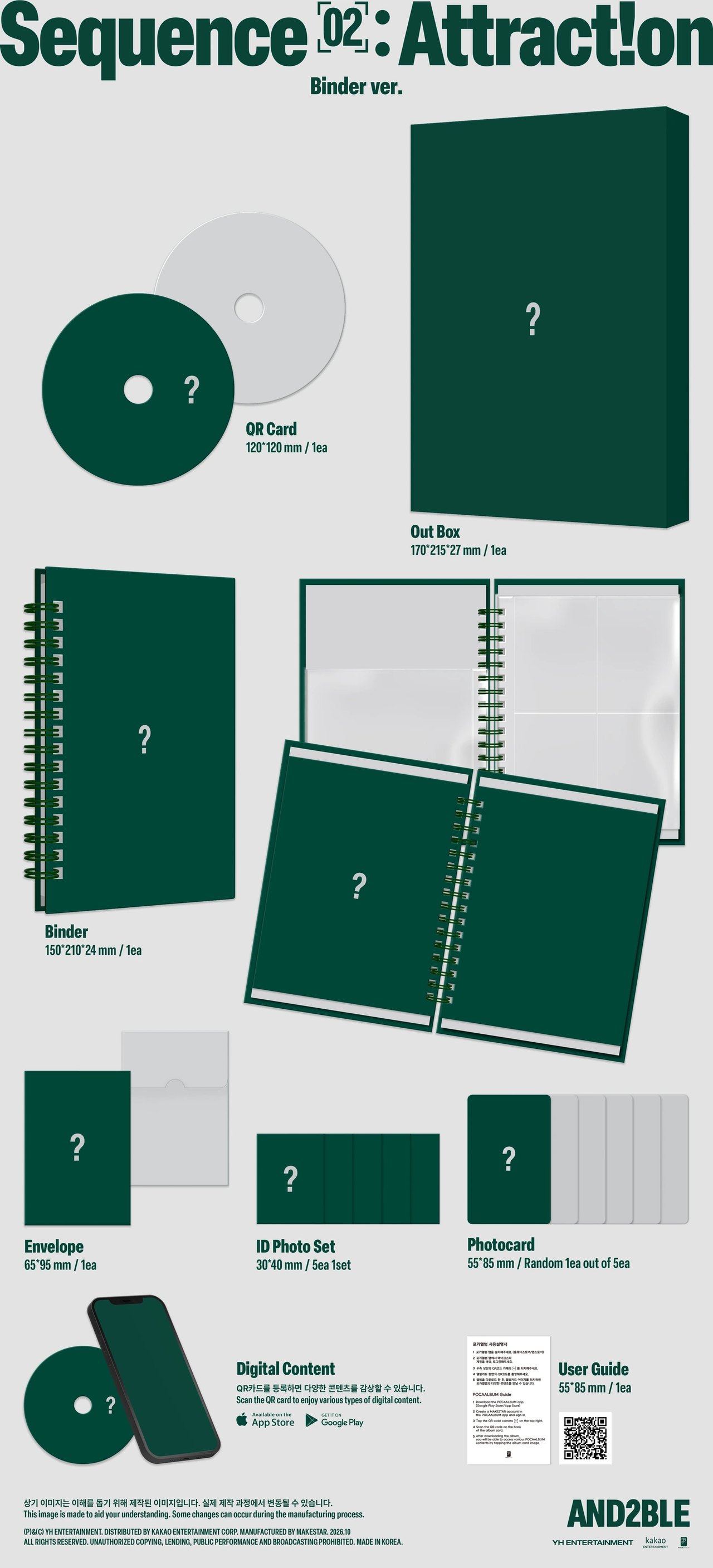 AND2BLE - 2nd Mini Album [Sequence 02: Attraction] Binder Ver. — 2
